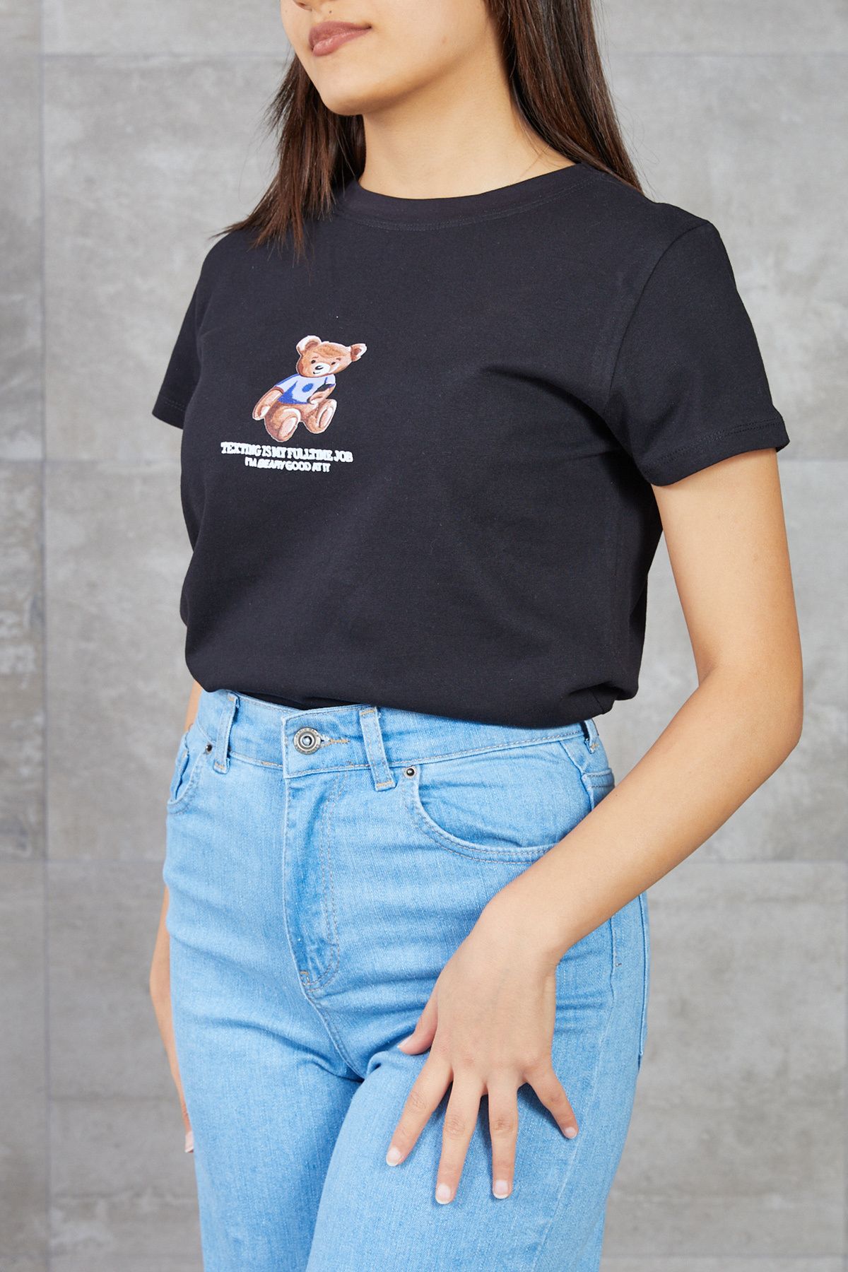 DPARİS Ayıcık Baskılı T-shirt