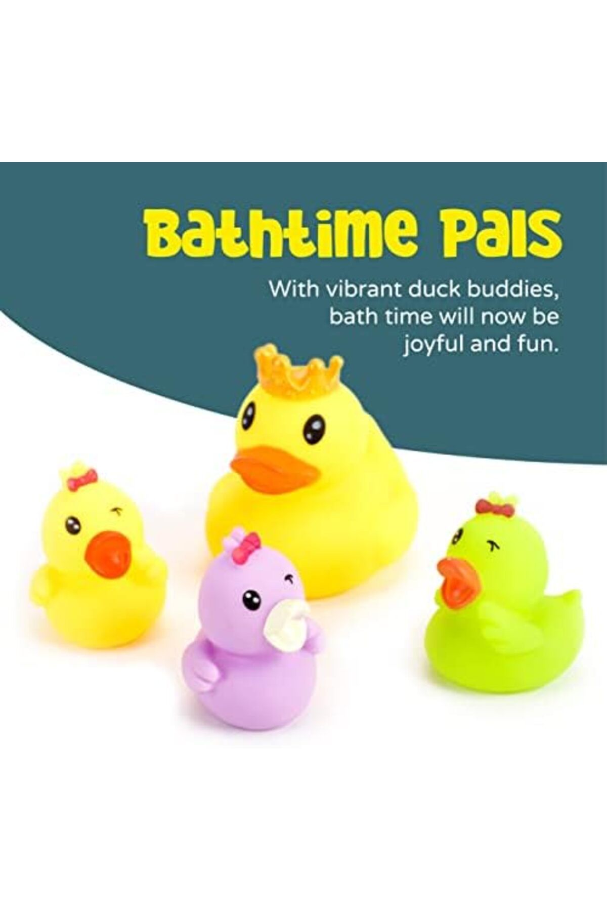 Moon-Floating Duck Family Set – Assorted Mini Ducks with Boat and Sieve 6