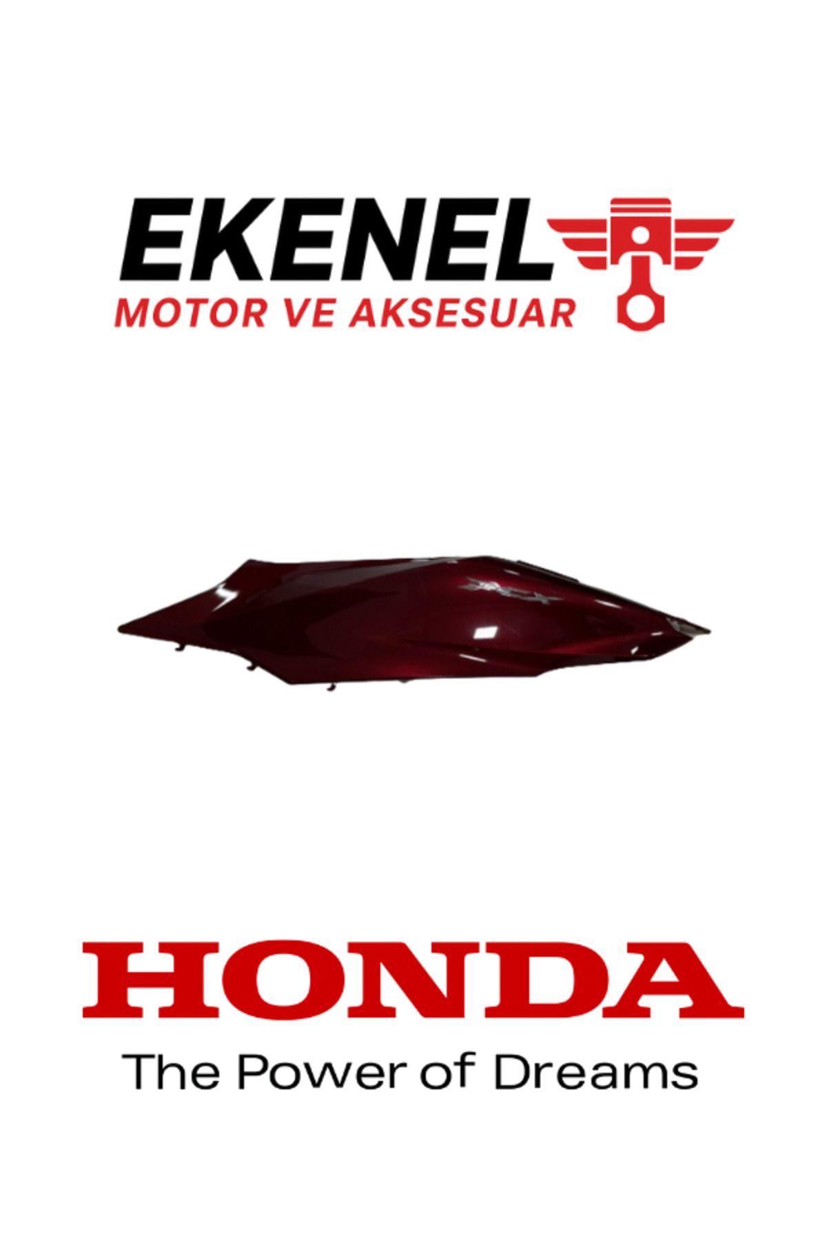 Honda PCX 125 (2021–2024) Sele Altı Sol Kapak Kırmızı Orijinal