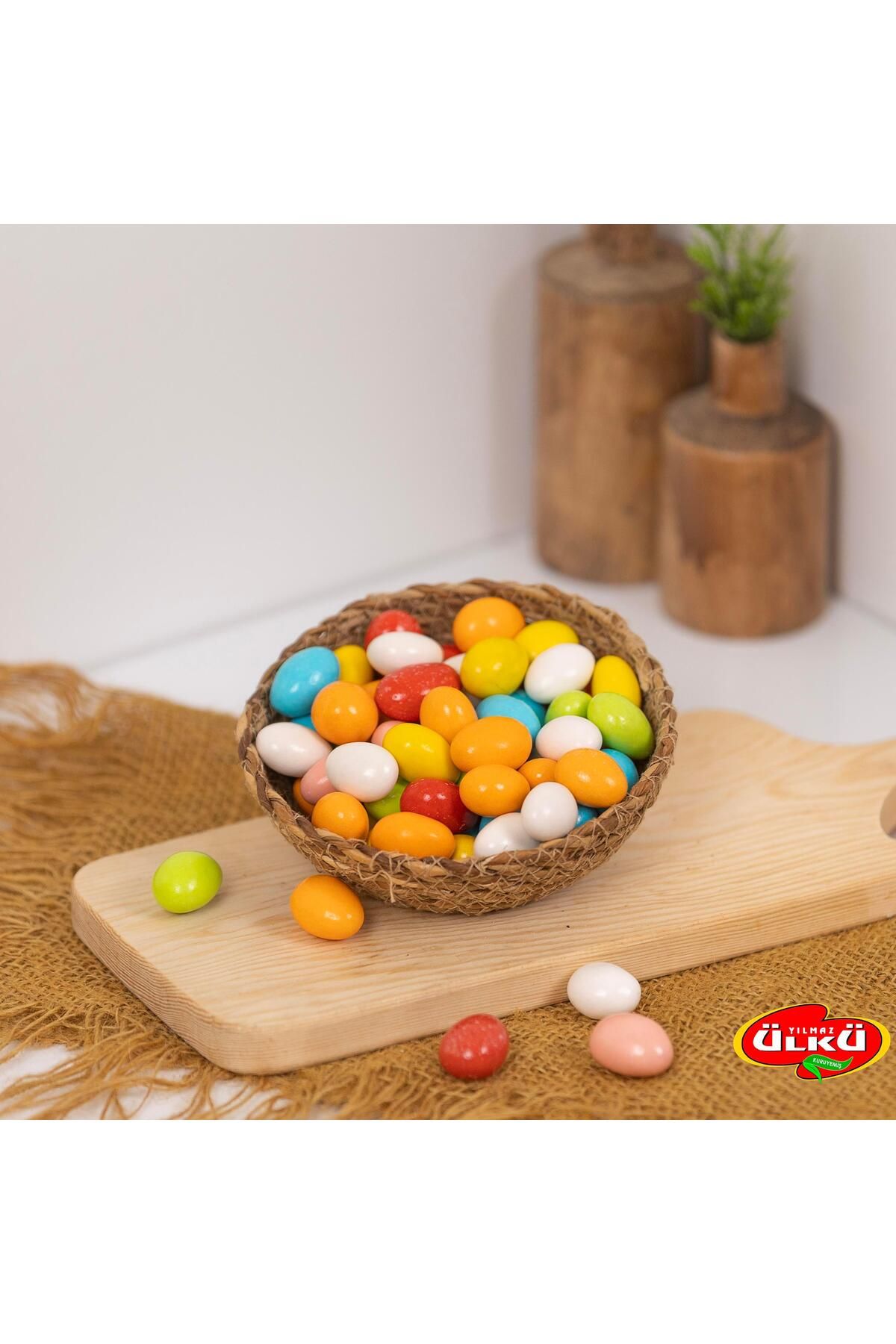 ÜLKÜ KURUYEMİŞ RENKLİ BADEM DRAJE 250GR
