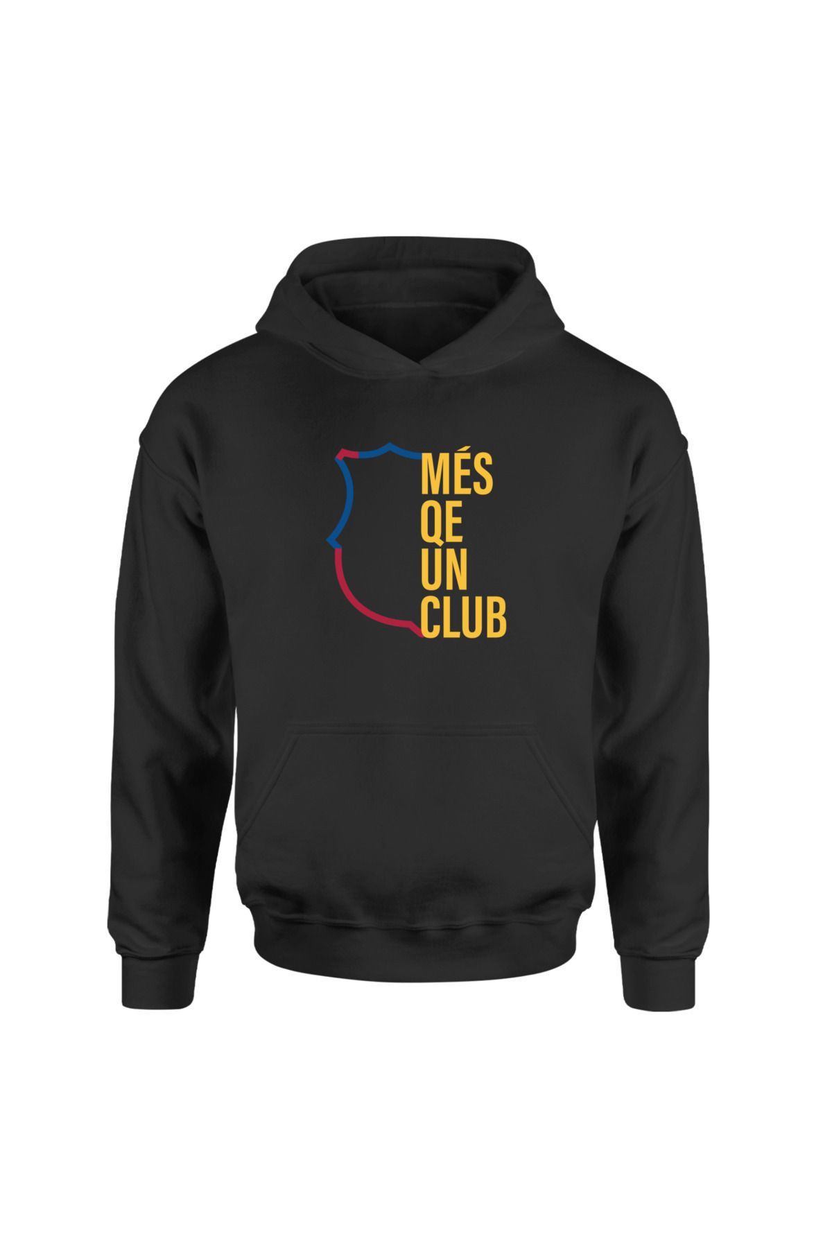 Pisa Art MÉS QUE UN CLUB Siyah Hoodie