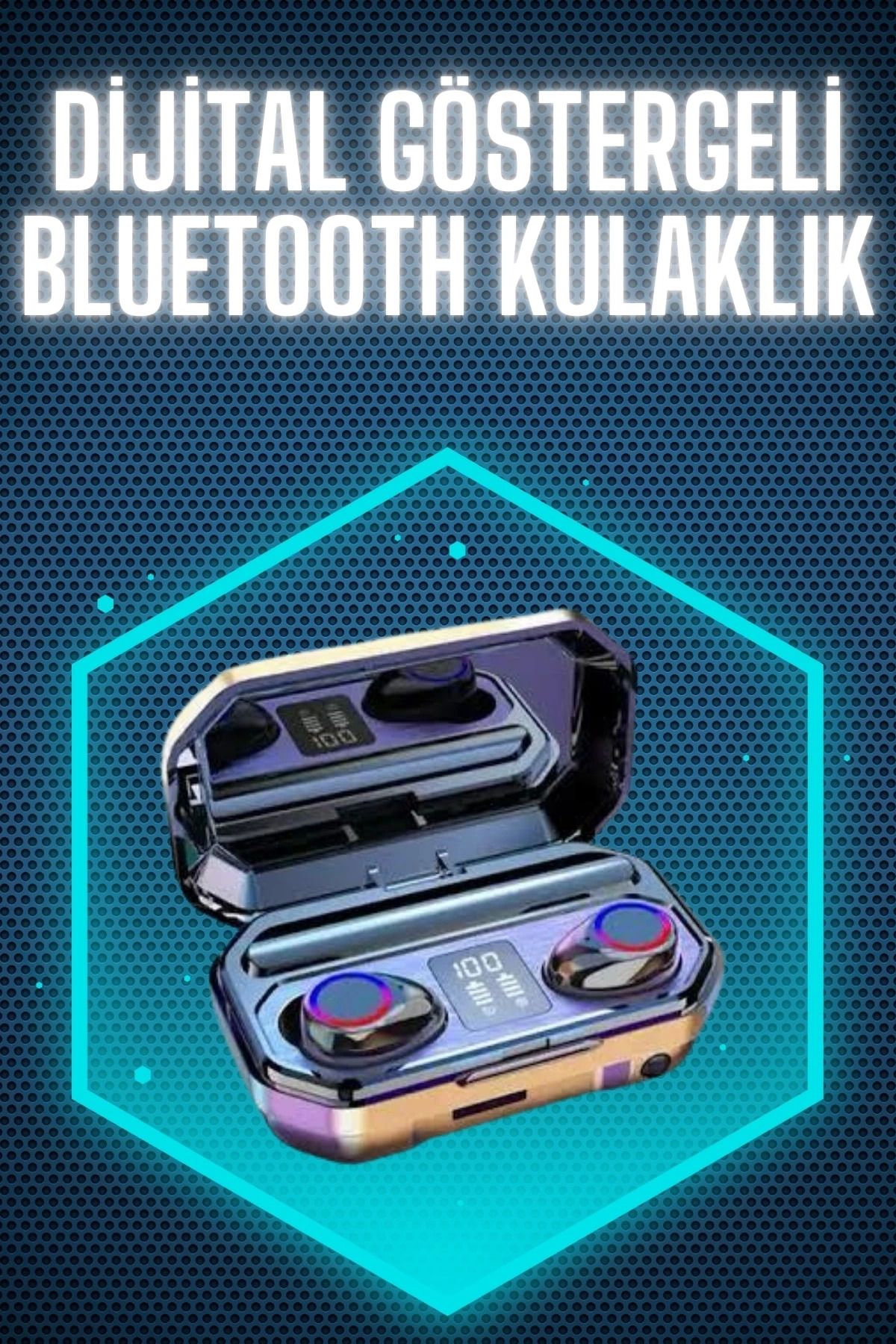MELFSHOP Bluetooth Kulaklık Android ve İOS Uyumlu ANC Özellikli Dijital Şarj Göstergeli