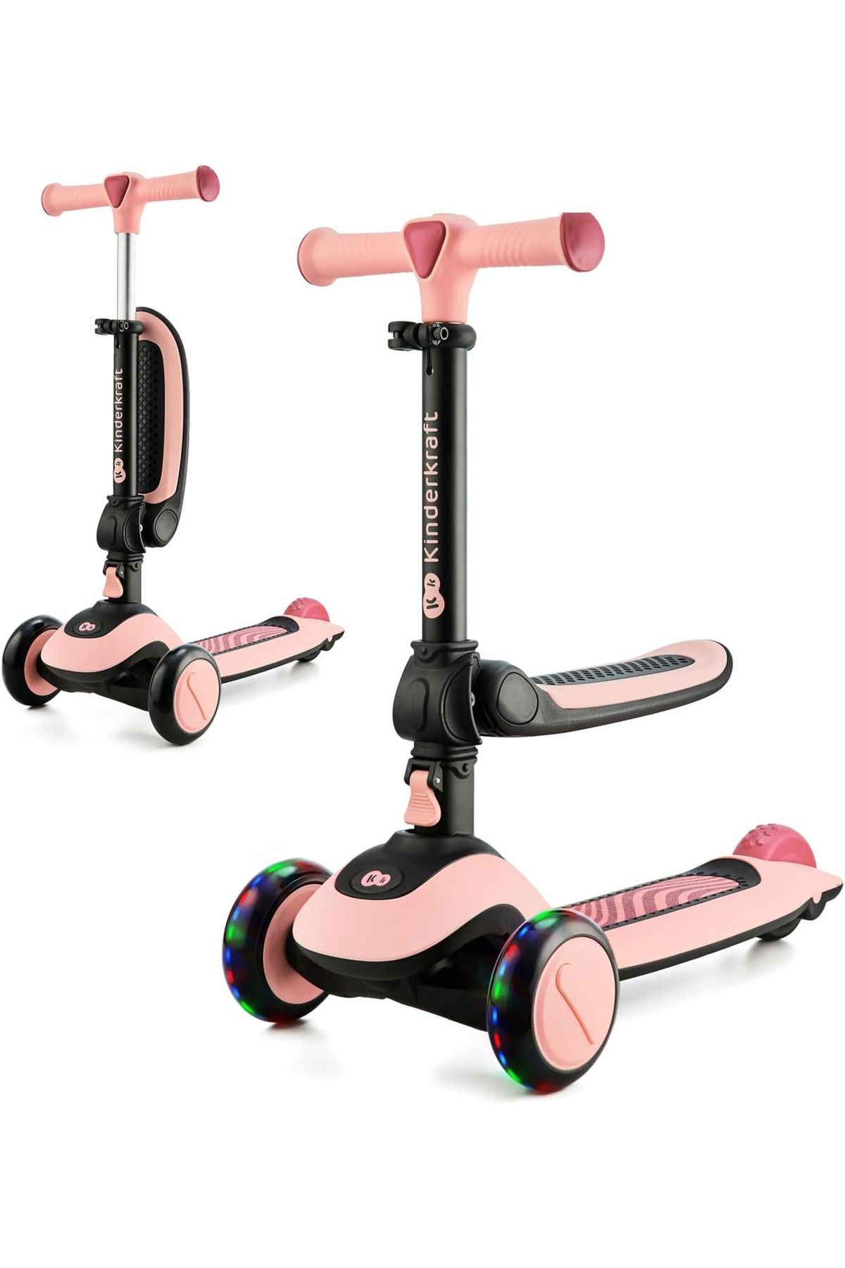 Kinderkraft Halley 2'si 1 Arada Scooter ve Denge Bisikleti, 1 Yaş+, 50 kg'a Kadar Taşıma