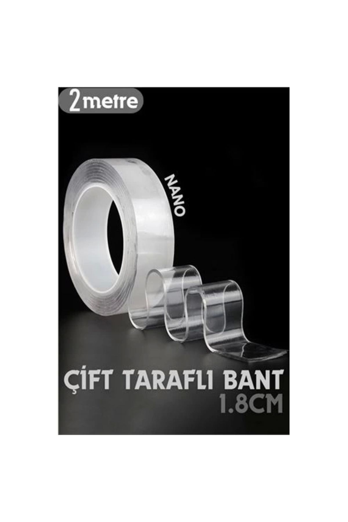 NZM TİCARET 2 Metre Çift Taraflı Yapıştırıcı Bant Çivisiz Montaj
