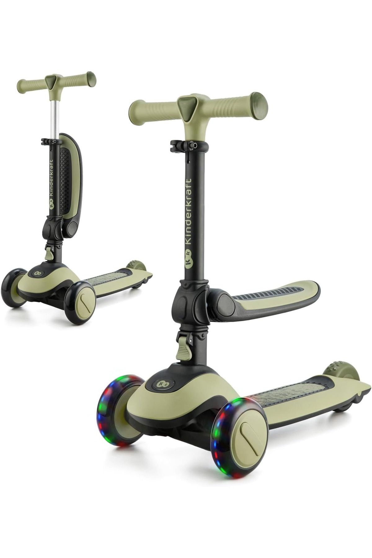 Kinderkraft Halley 2'si 1 Arada Scooter ve Denge Bisikleti, 1 Yaş+, 50 kg'a Kadar Taşıma
