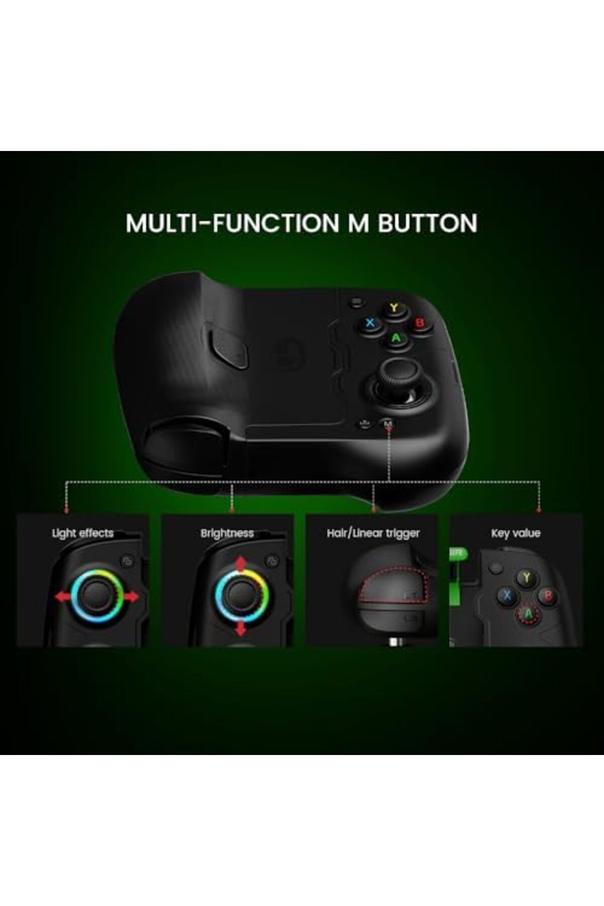GameSir-وحدة تحكم الألعاب المحمولة X4 Aileron Bluetooth لأجهزة Android مع عصا تحكم Hall Effect 7