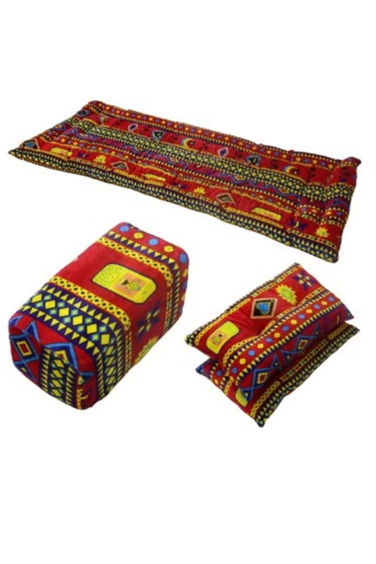 طقم جلوس أرضي فاخر 4 في 1 - مجلس عربي تراثي، طقم أريكة أرضية