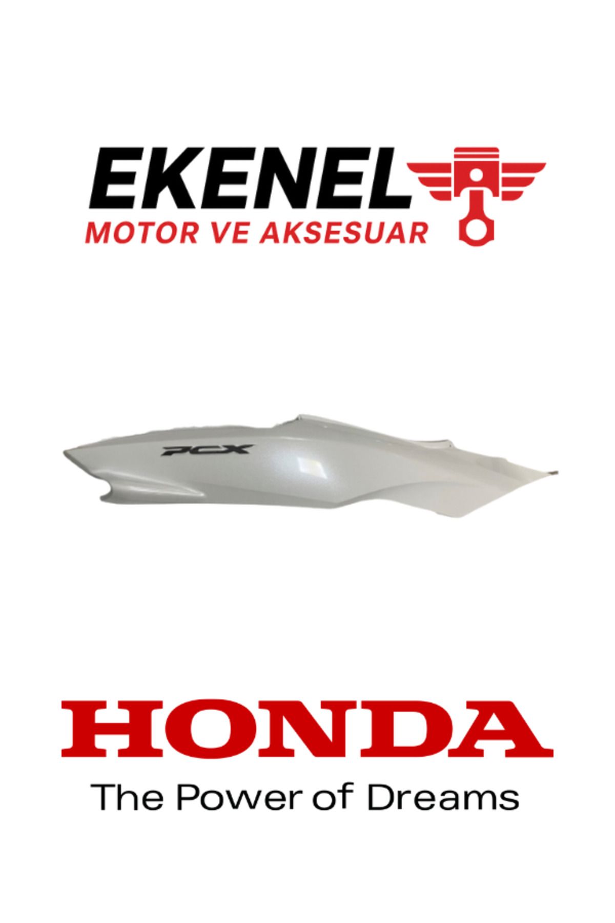 Honda PCX 125-150 Sele Altı Sağ Kapak Beyaz Orijinal | Yan Gövde Paneli