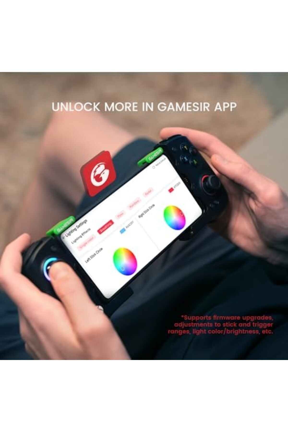 GameSir-وحدة تحكم الألعاب المحمولة X4 Aileron Bluetooth لأجهزة Android مع عصا تحكم Hall Effect 6