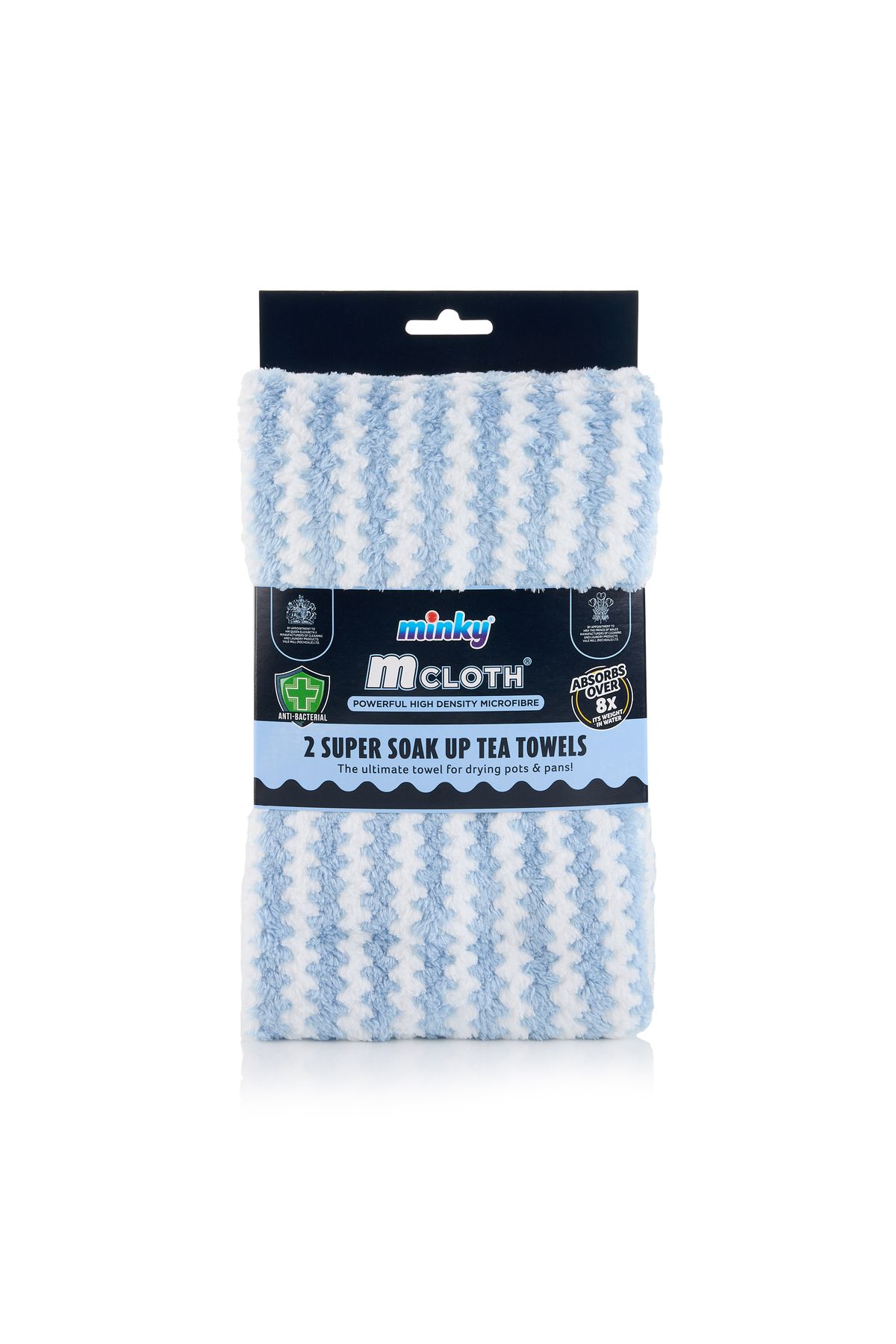Minky Homecare Minky MCloth Süper Emici Kurulama Havlusu 2li Set Mavi