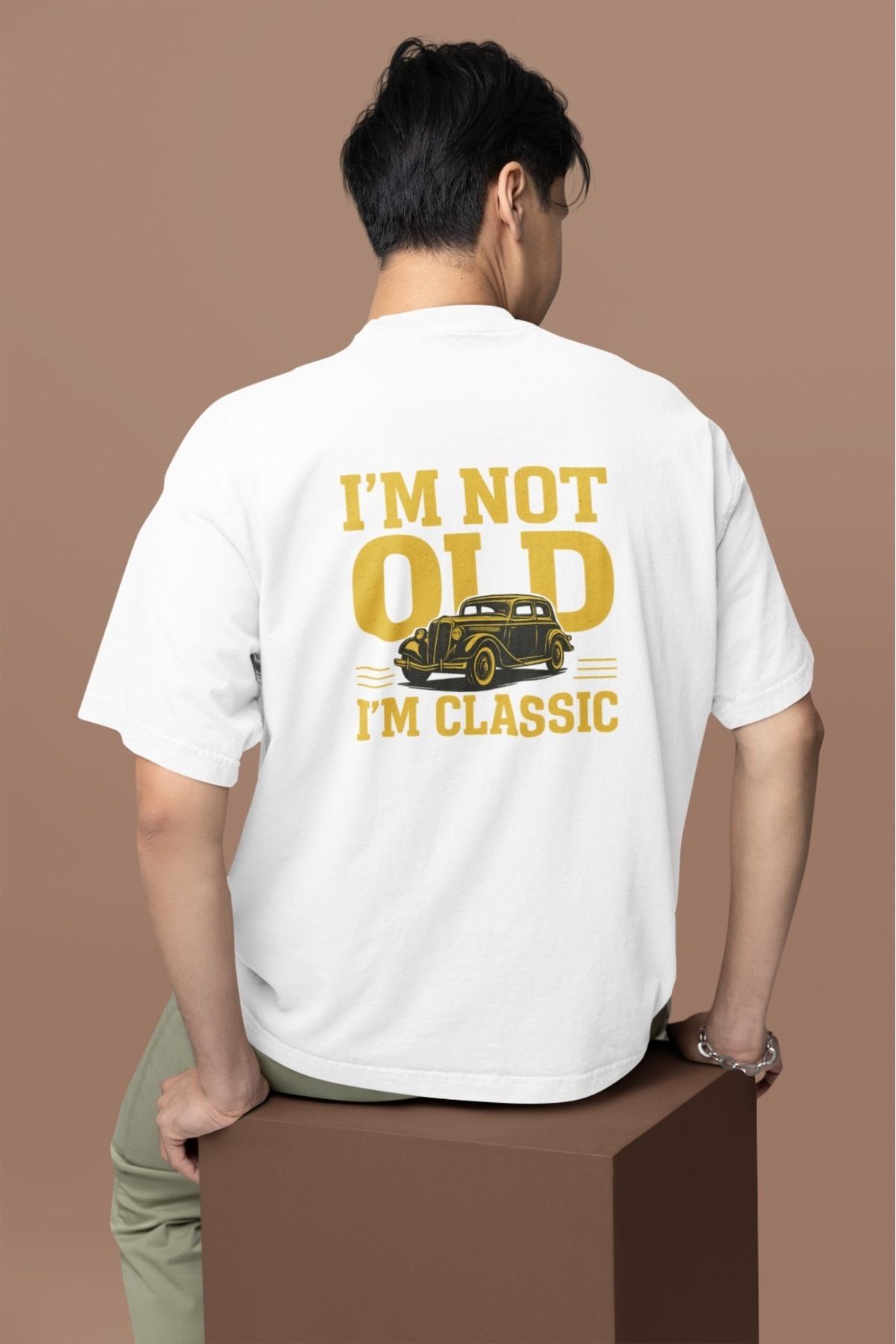 ABAS T-shirt pamuklu classıc baskılı şık tişört