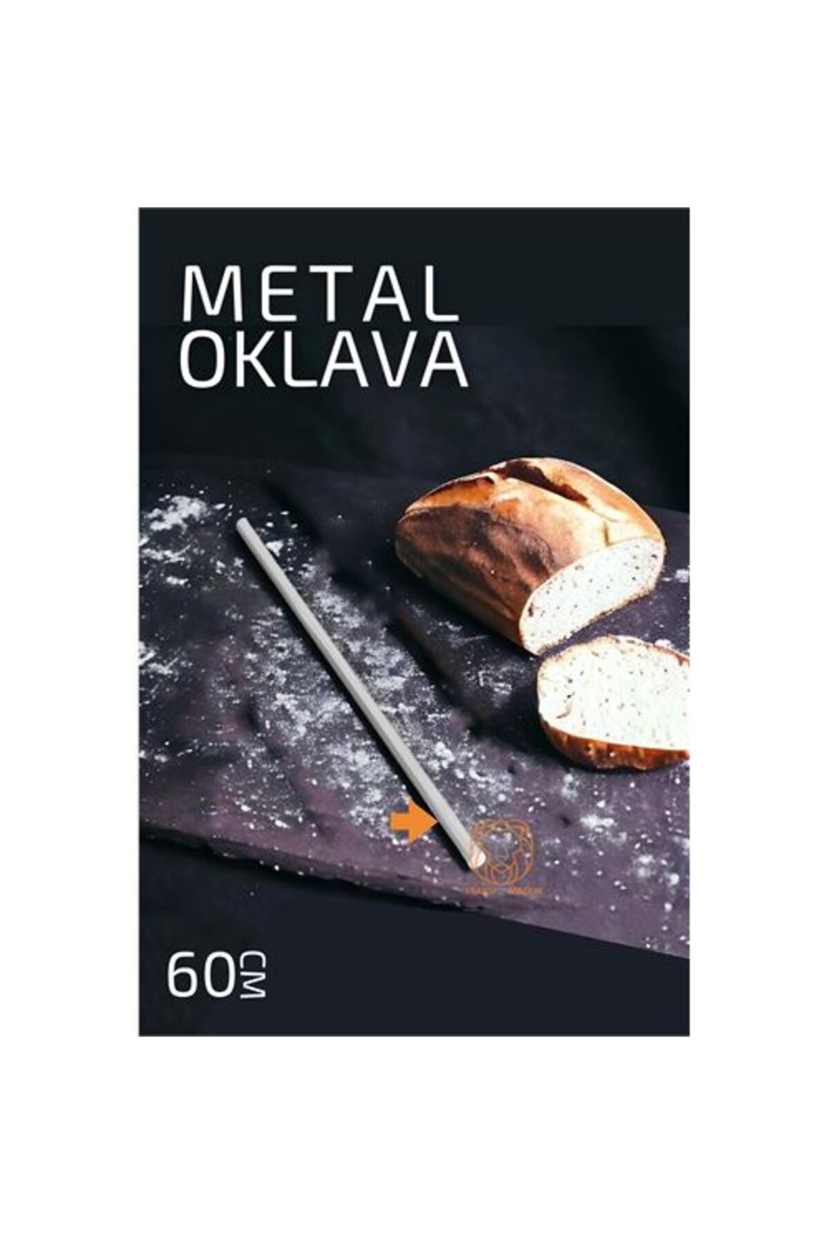 Skygo Metal Oklava 60 cm Hamur Açma Oklavası