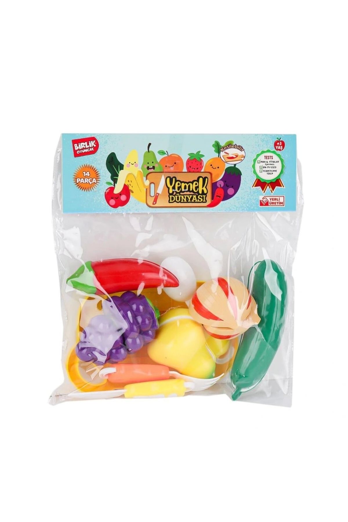 Eng Nessiworld URT007-PVC-2A B Kesilebilen Meyve Sebze 14 Parça