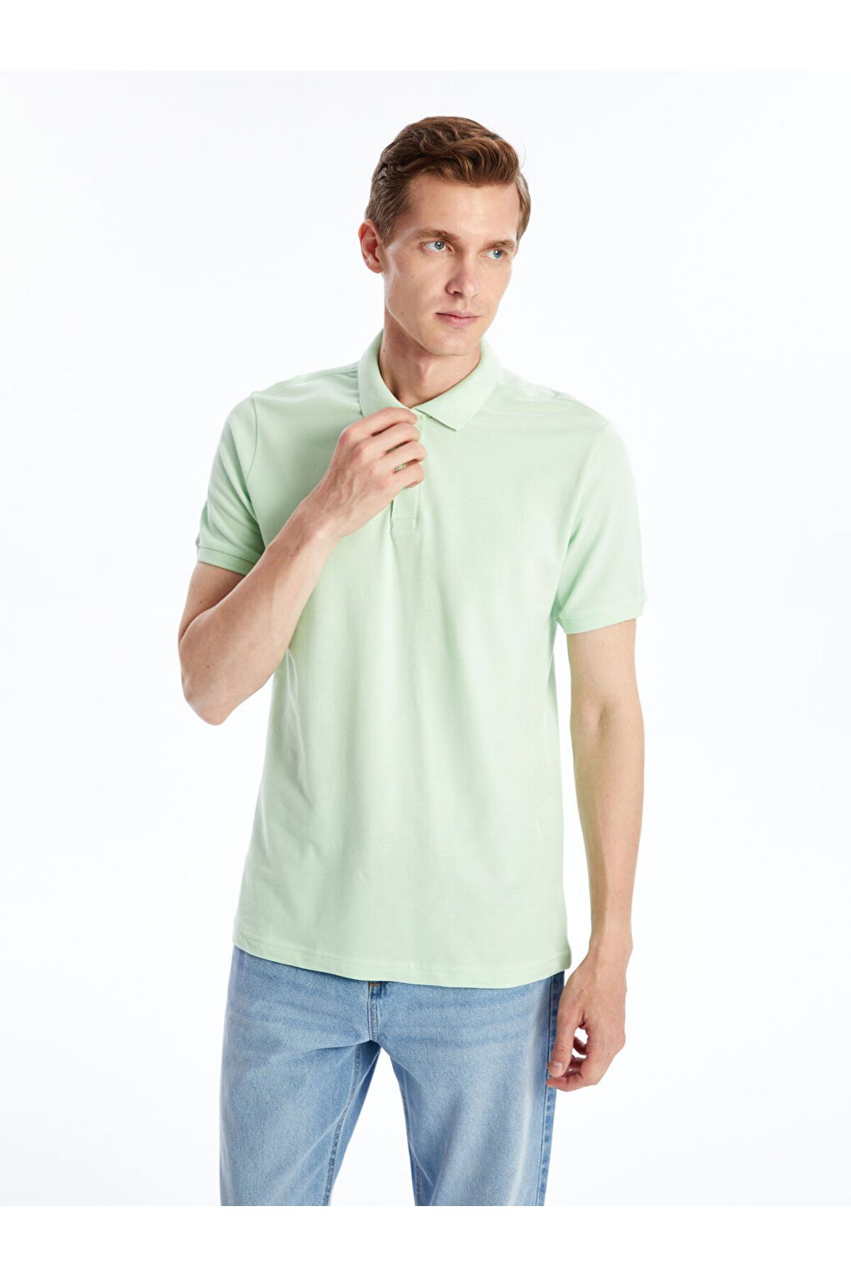 LC Waikiki Yeni Sezon Polo Yaka Kisa Kollu Pike Erkek Tisort - S41101Z8