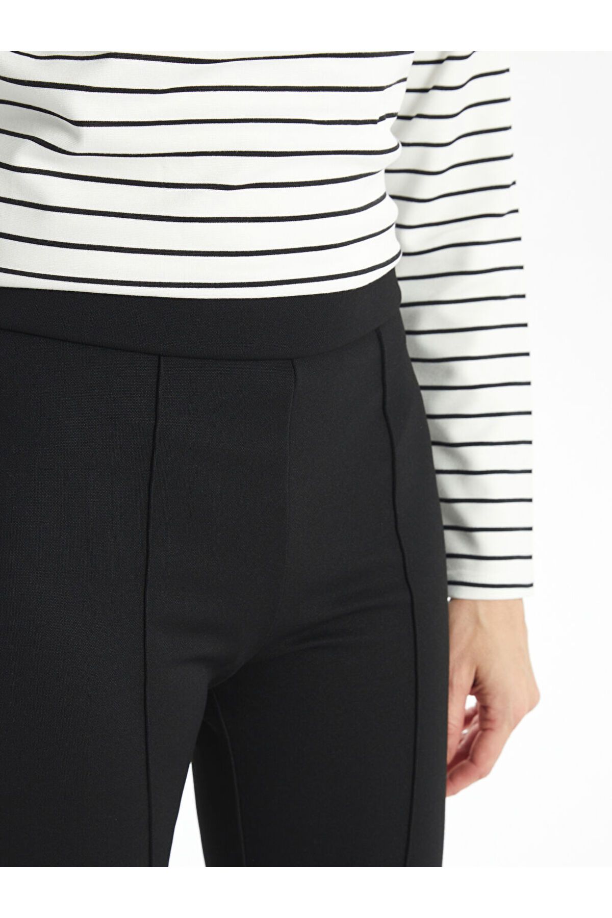LC Waikiki Yeni Sezon Dar Fit Ispanyol Paca Kadin Tayt Pantolon - S5G313Z8