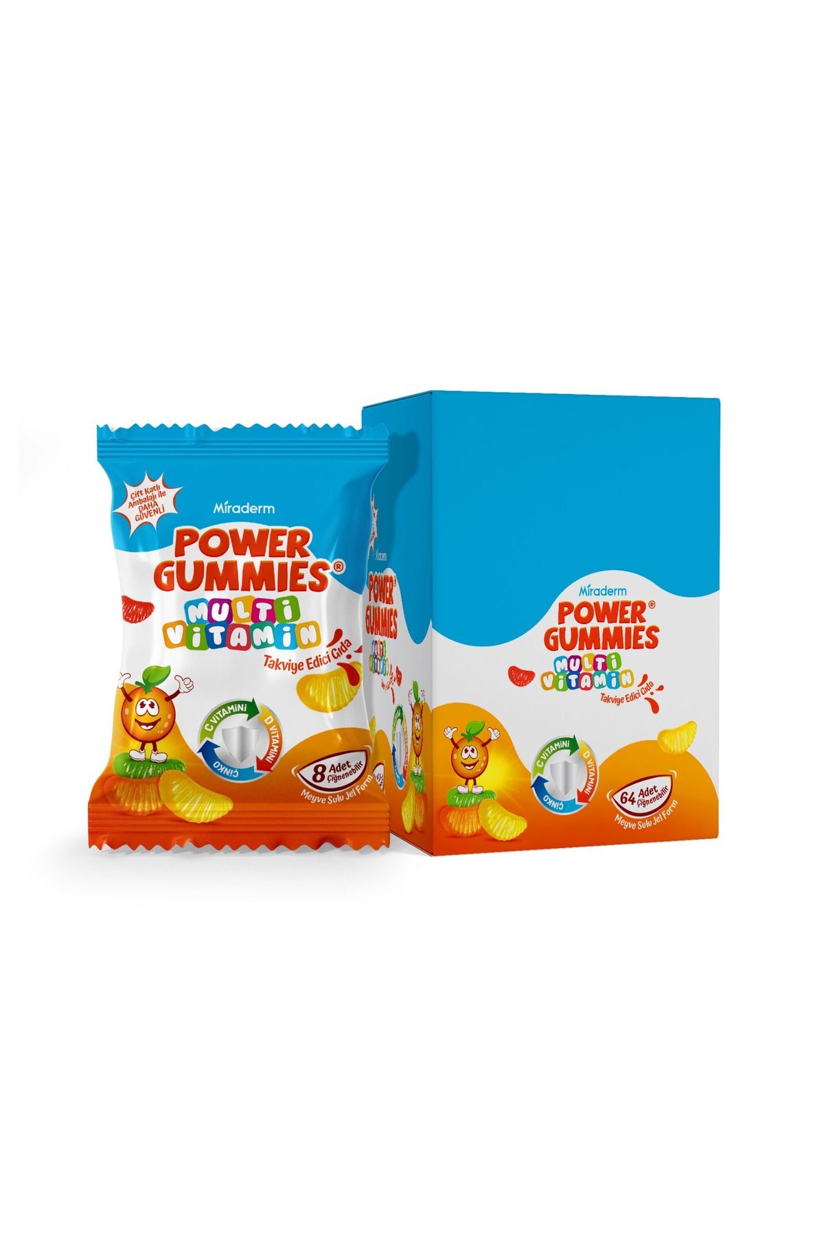 Miraderm Power Gummıes Multi Vitamin Jel