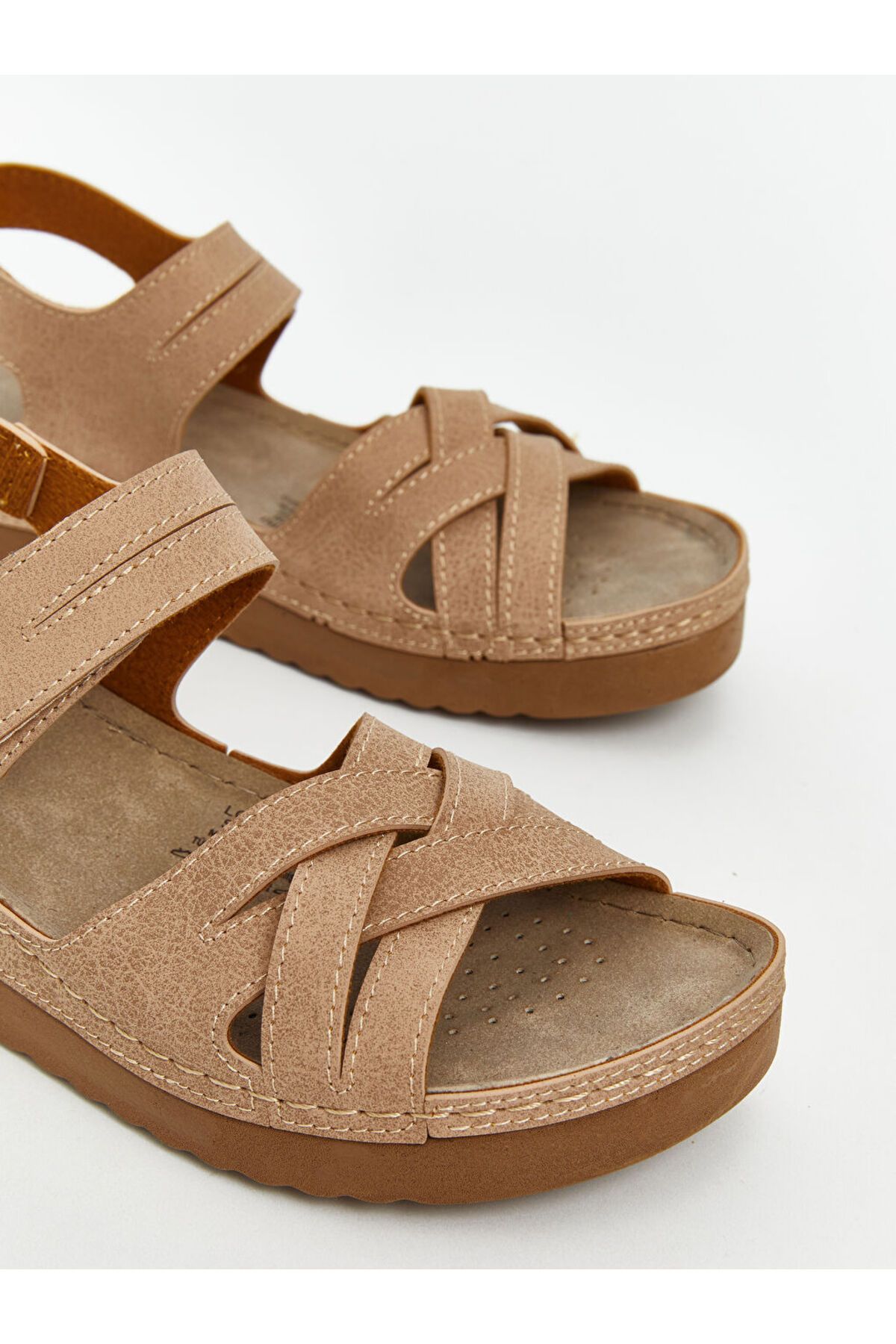 LC Waikiki-New Season Velcro Women's Sandals - S5Jc85Z8 3