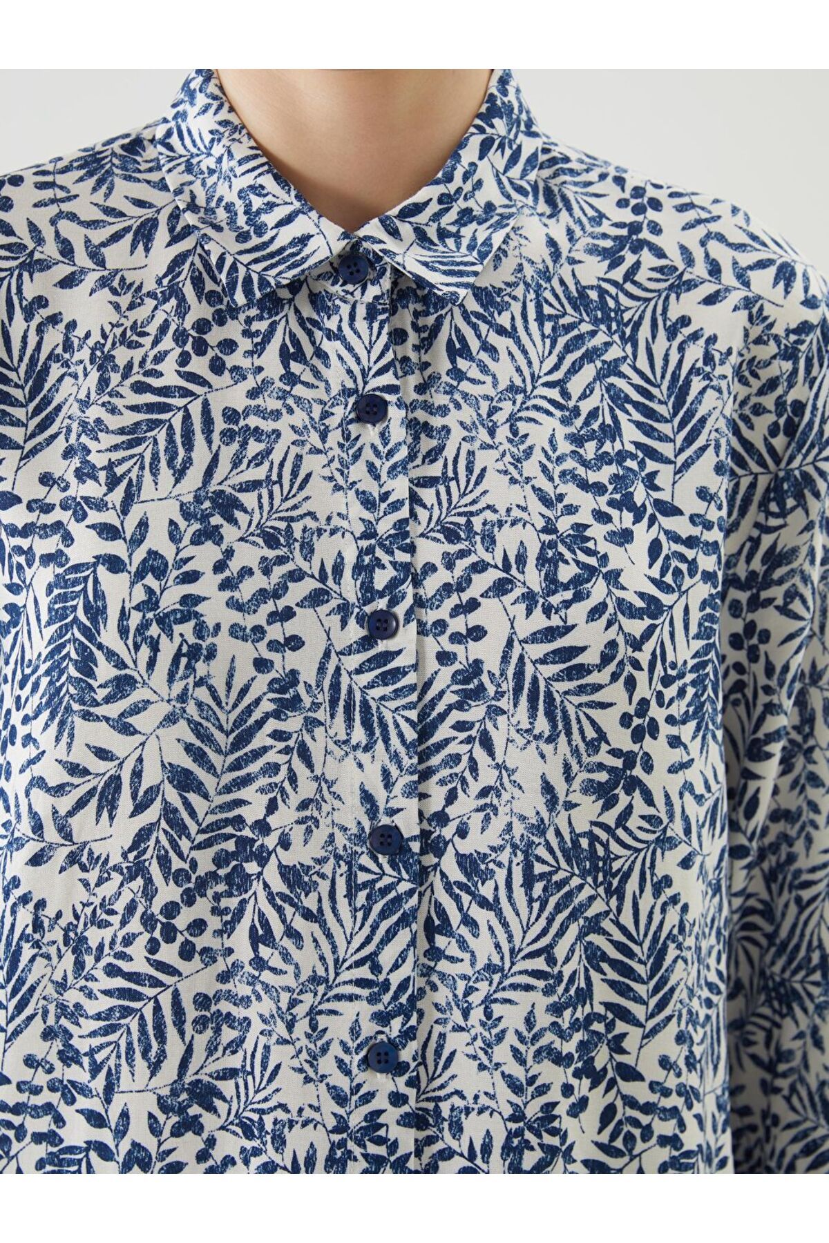 LC Waikiki Yeni Sezon Desenli Kadin Gomlek Tunik - S5IP24Z8