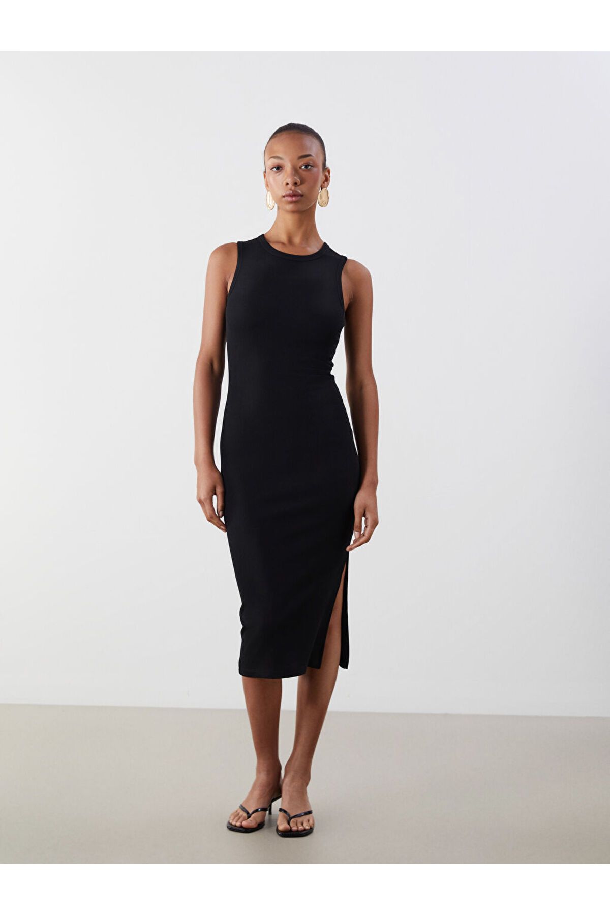 LC Waikiki LCW Bisiklet Yaka Bodycon Elbise