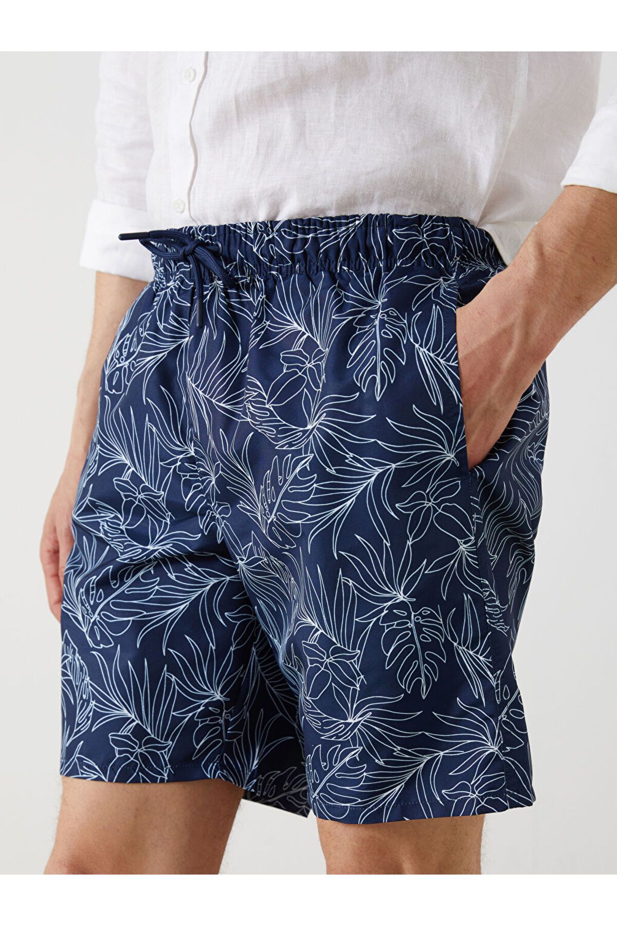 LC Waikiki-Lcw Knee Length Patterned Men's Swim Shorts 3