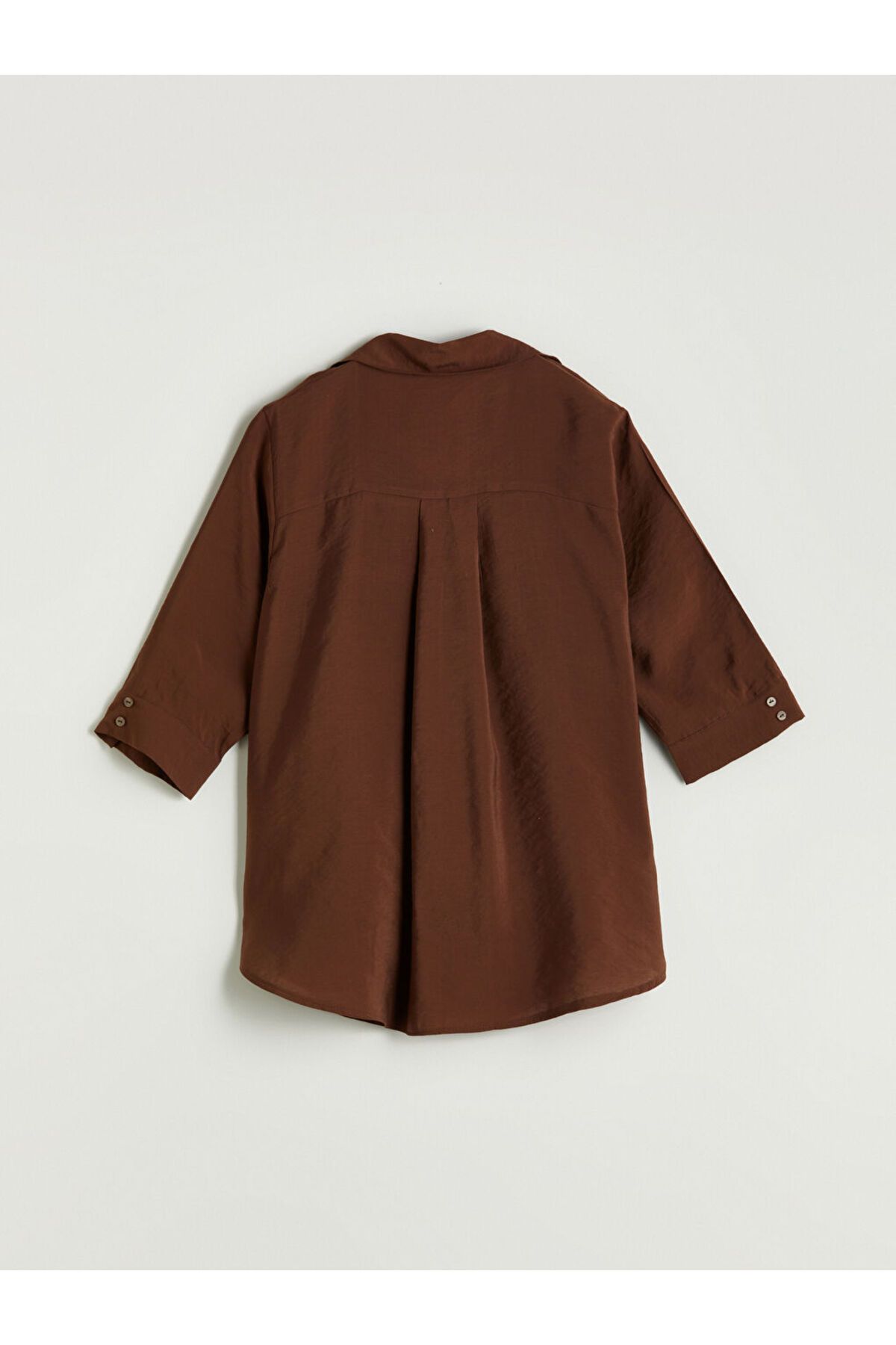 LC Waikiki-New Season Shirt Collar Modal Blend Blouse - S5Ql40Z8 6