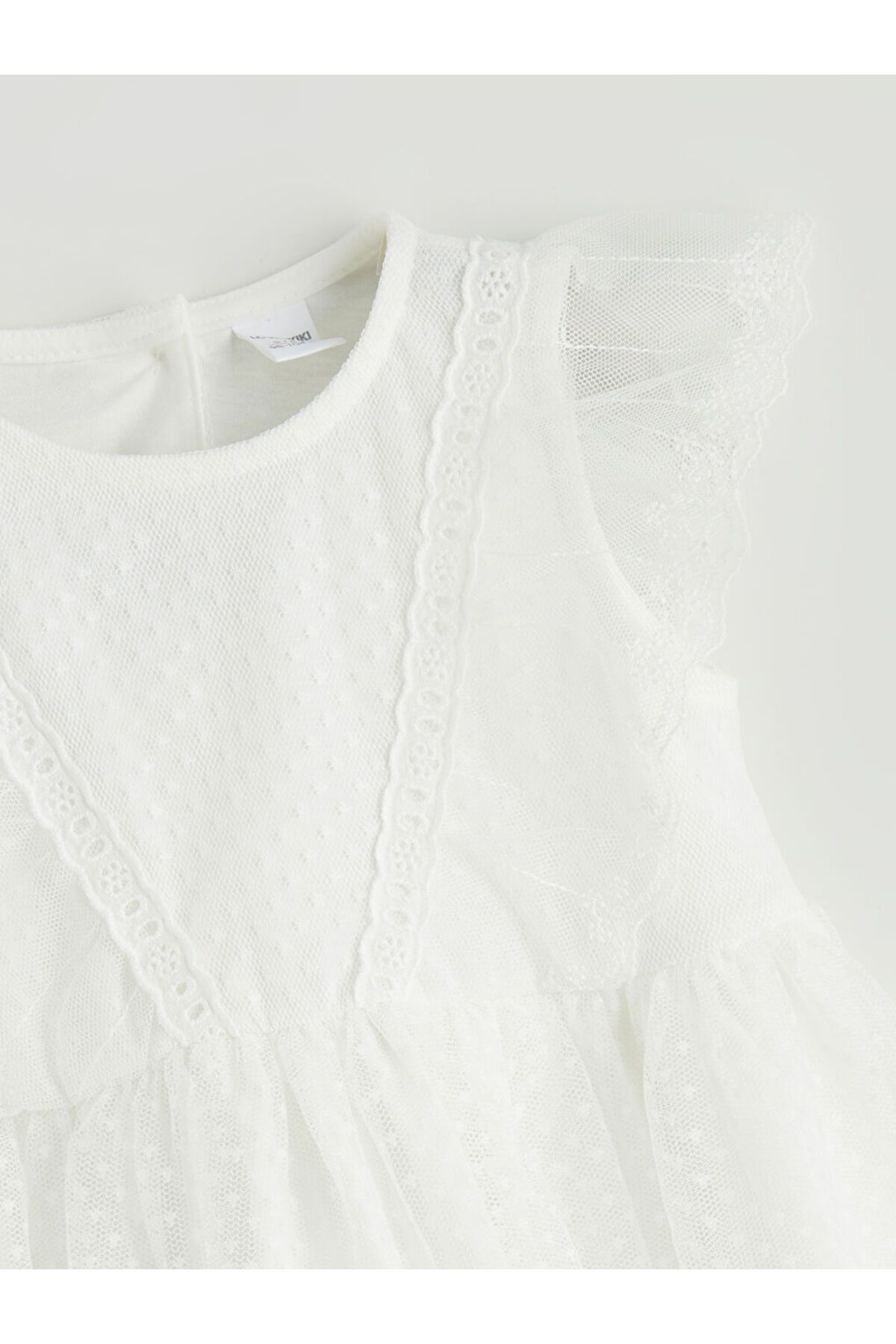 LC Waikiki-Νέα σεζόν Crew Neck Girl's Lace φόρεμα - S5PP87Z1 2