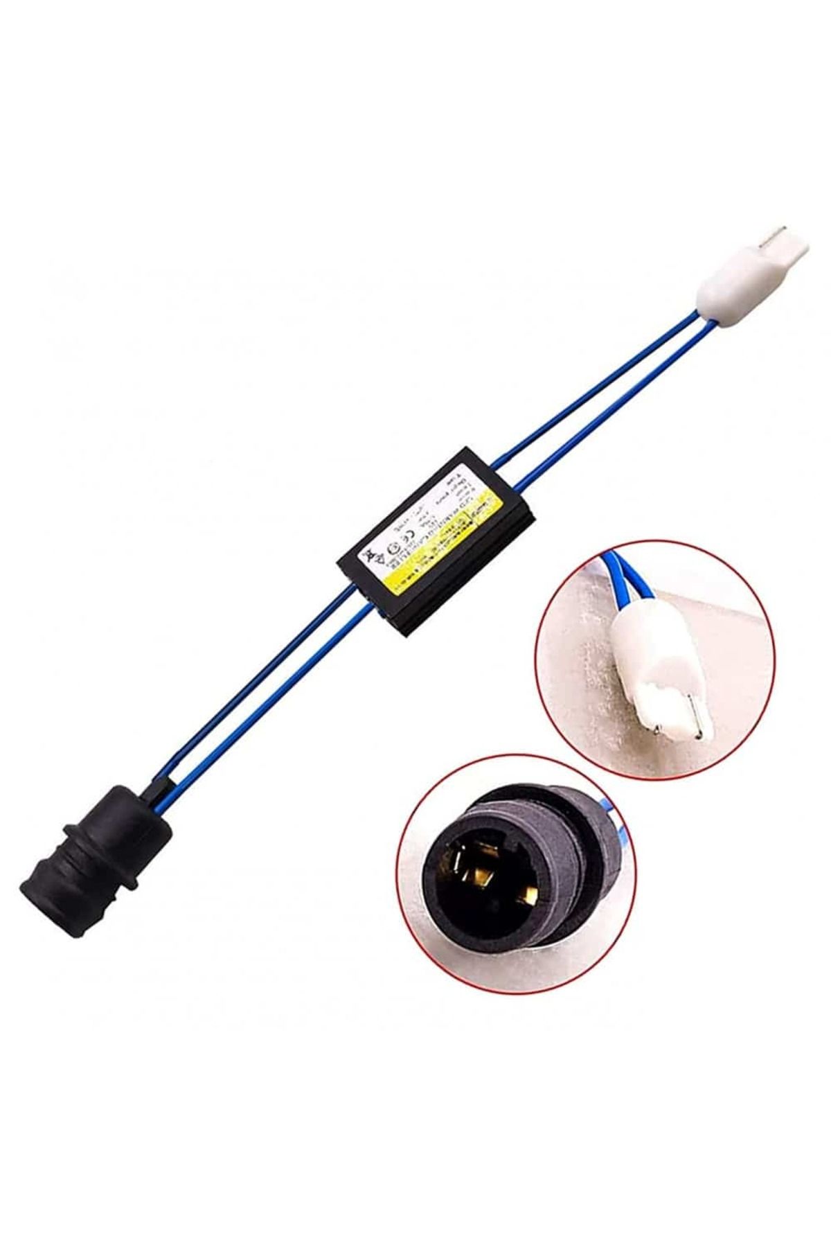 AUTOREY-Set of 2 LED T10 (W5W) 12V - 3.2W Error Cancellers with flexible rubber base, Canbus AutoREY® 6