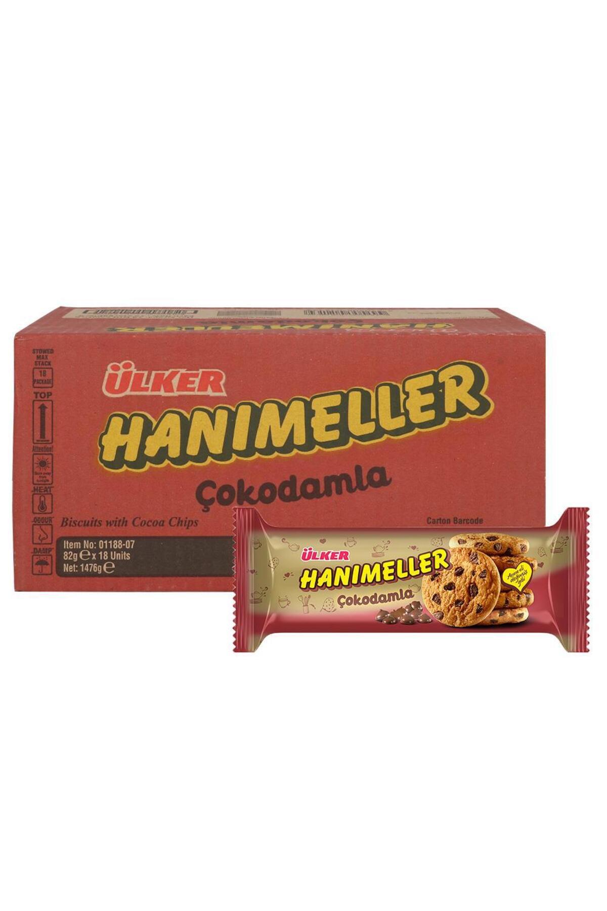 Ülker Hanımeller Çokodamla Bisküvi 82 g x 18 Adet
