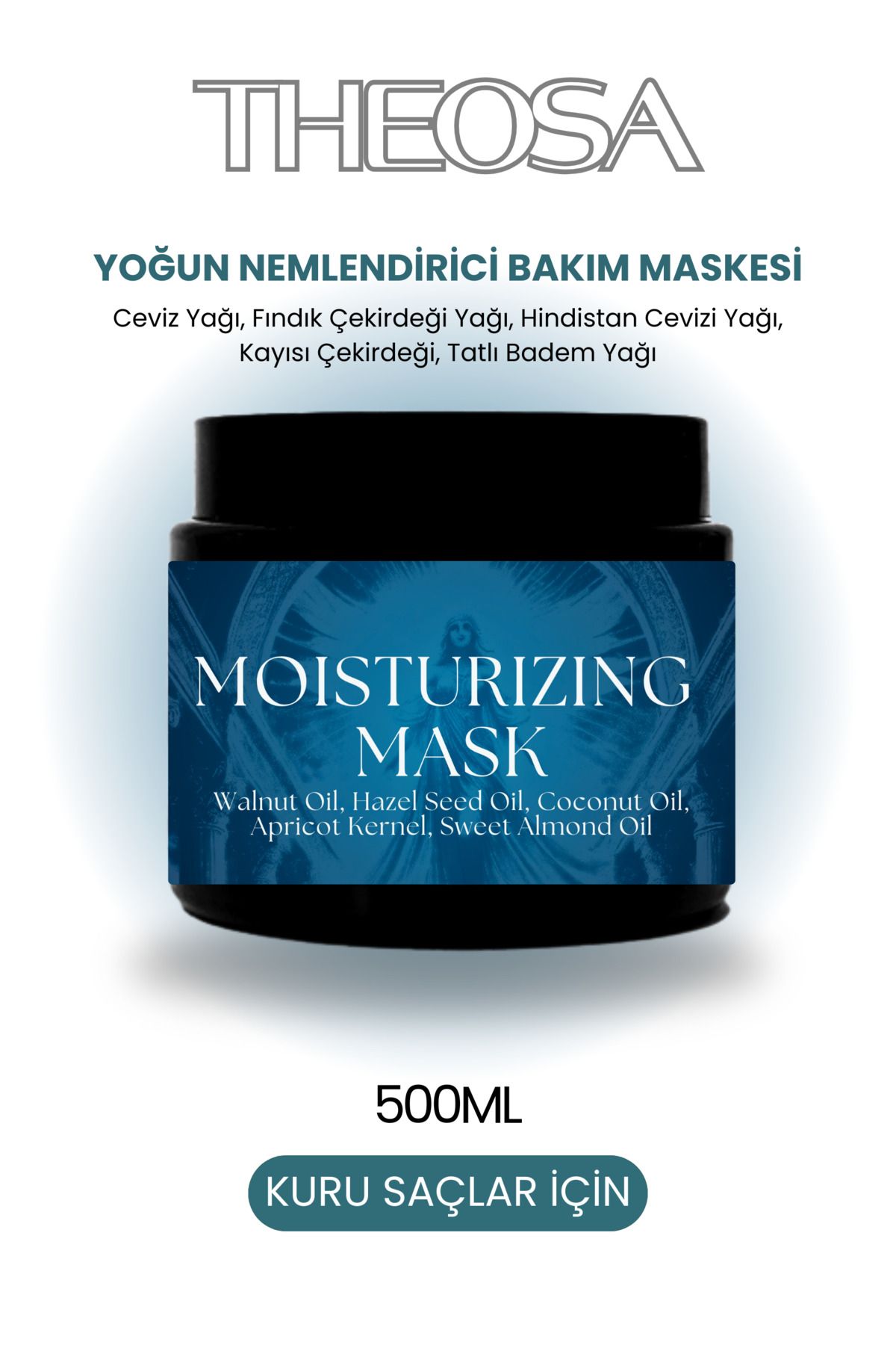 THEOSA Mouisturizing Mask 500 ml Saç Maskesi ( Kuru Saçlar Yoğun Nemlendirici Bakım Maskesi )