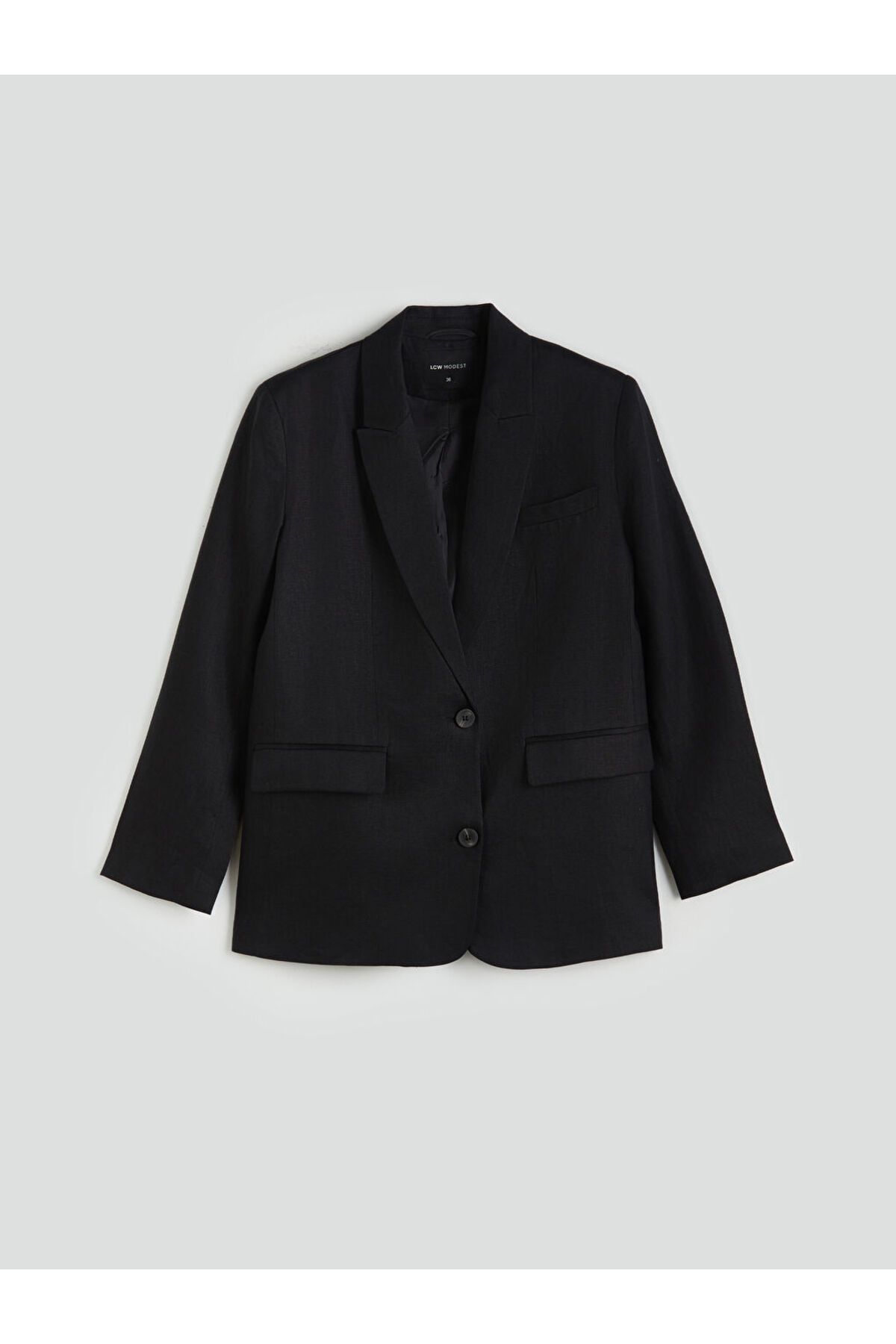 LC Waikiki Yeni Sezon Keten Kadin Blazer Ceket - S5JN44Z8