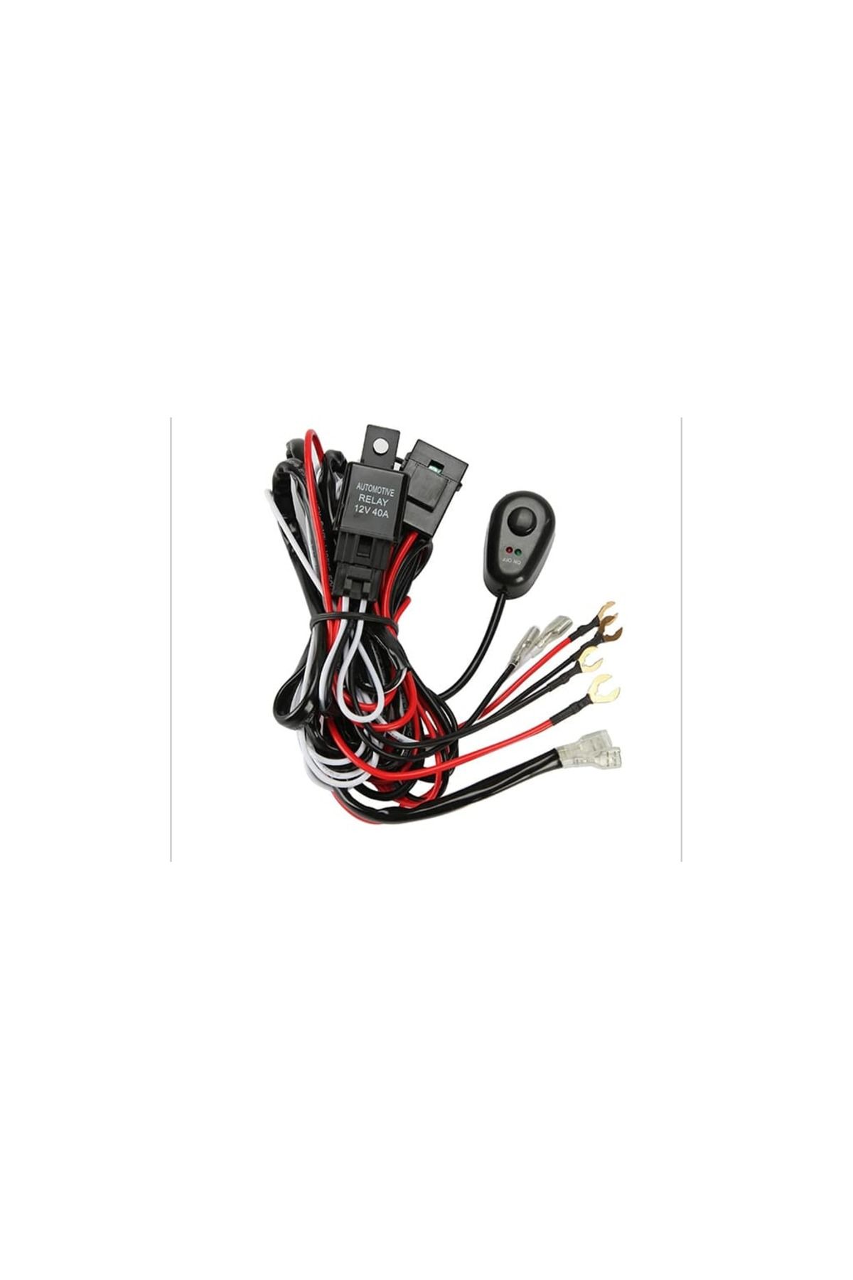 AUTOREY-Wiring Installation with Button and Relay, for Led Projector and Led Bar 6