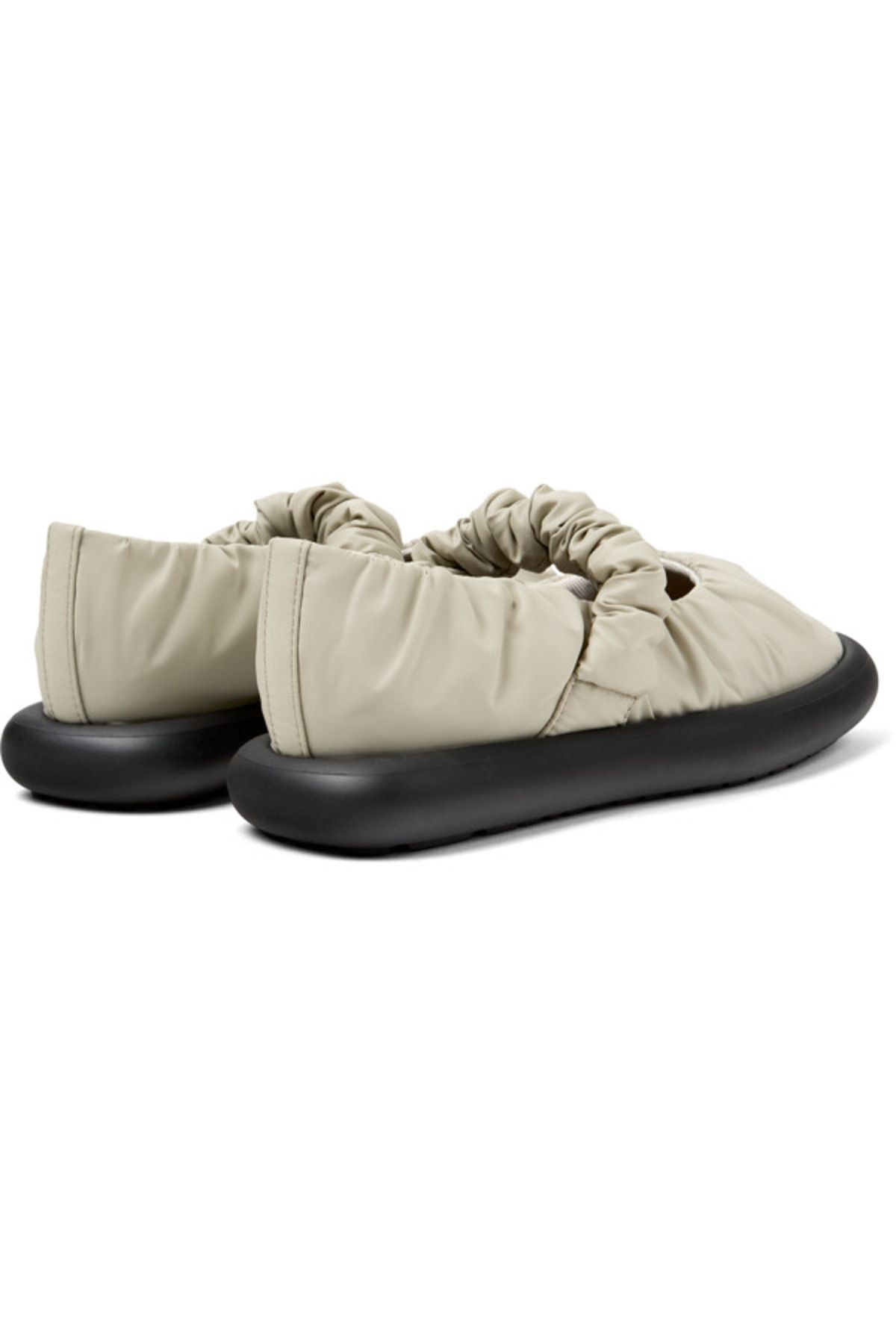 CAMPER-Women’s Grey Flats With Elastic Strap & Hook And Loop - Lightweight & Daily Use Onda 4