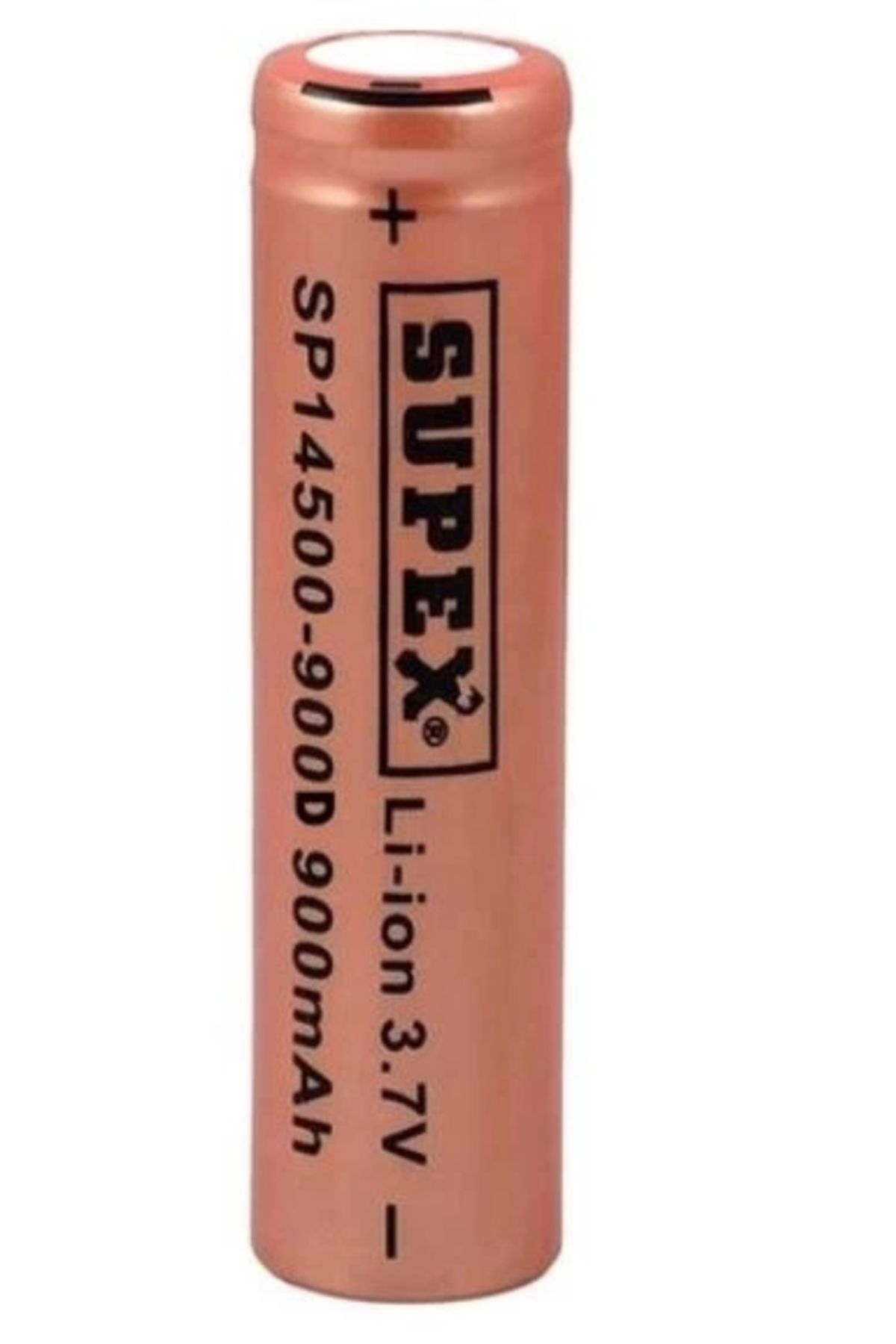 Lenaca Supex 14500-900d Lityum Ion 3.7v 900mah Şarj Edilebilir Düz Kafa Başlıksız Pil
