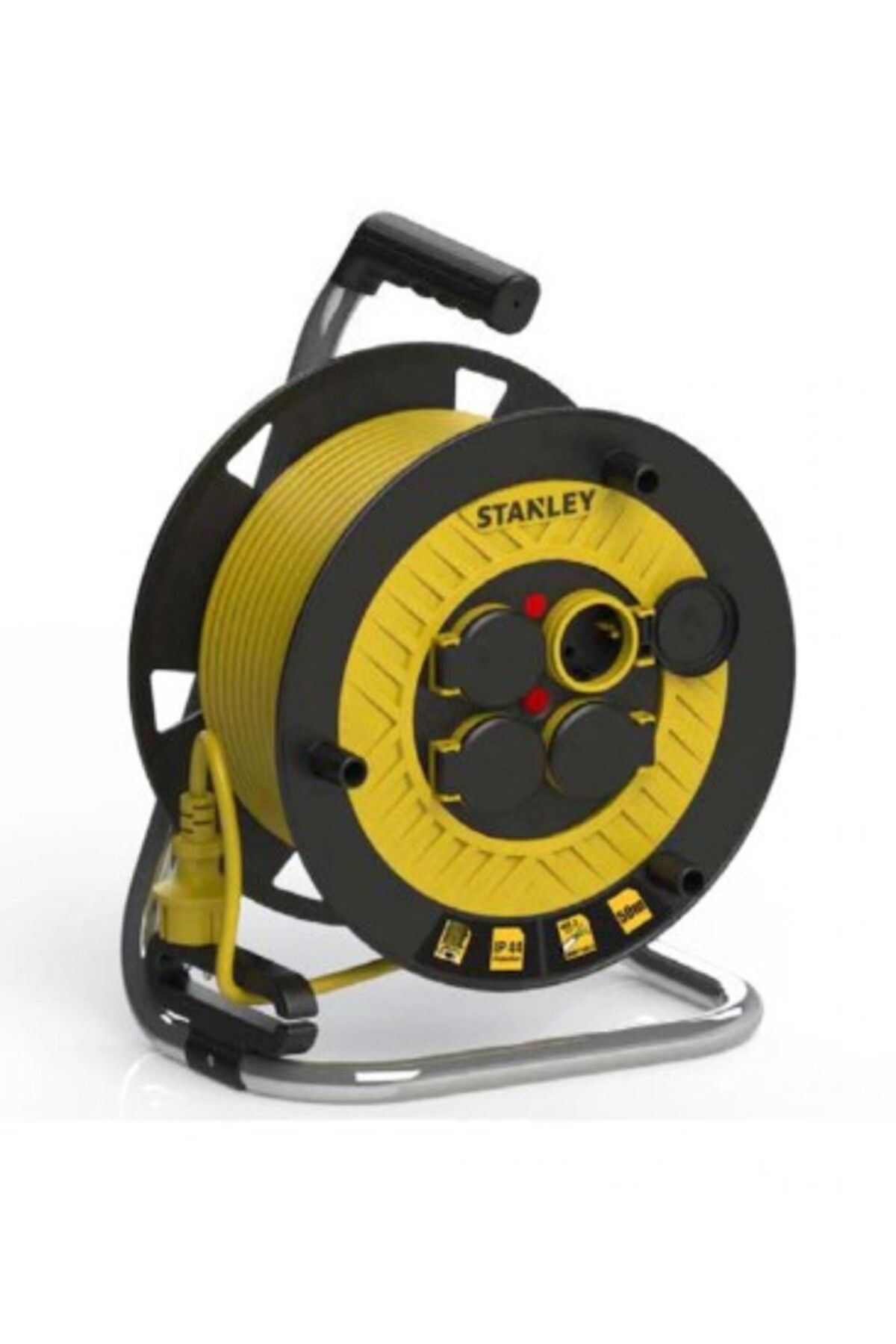 Stanley Bakır Kablolu Makara 25mt 3x1.5mm (Kapaklı)