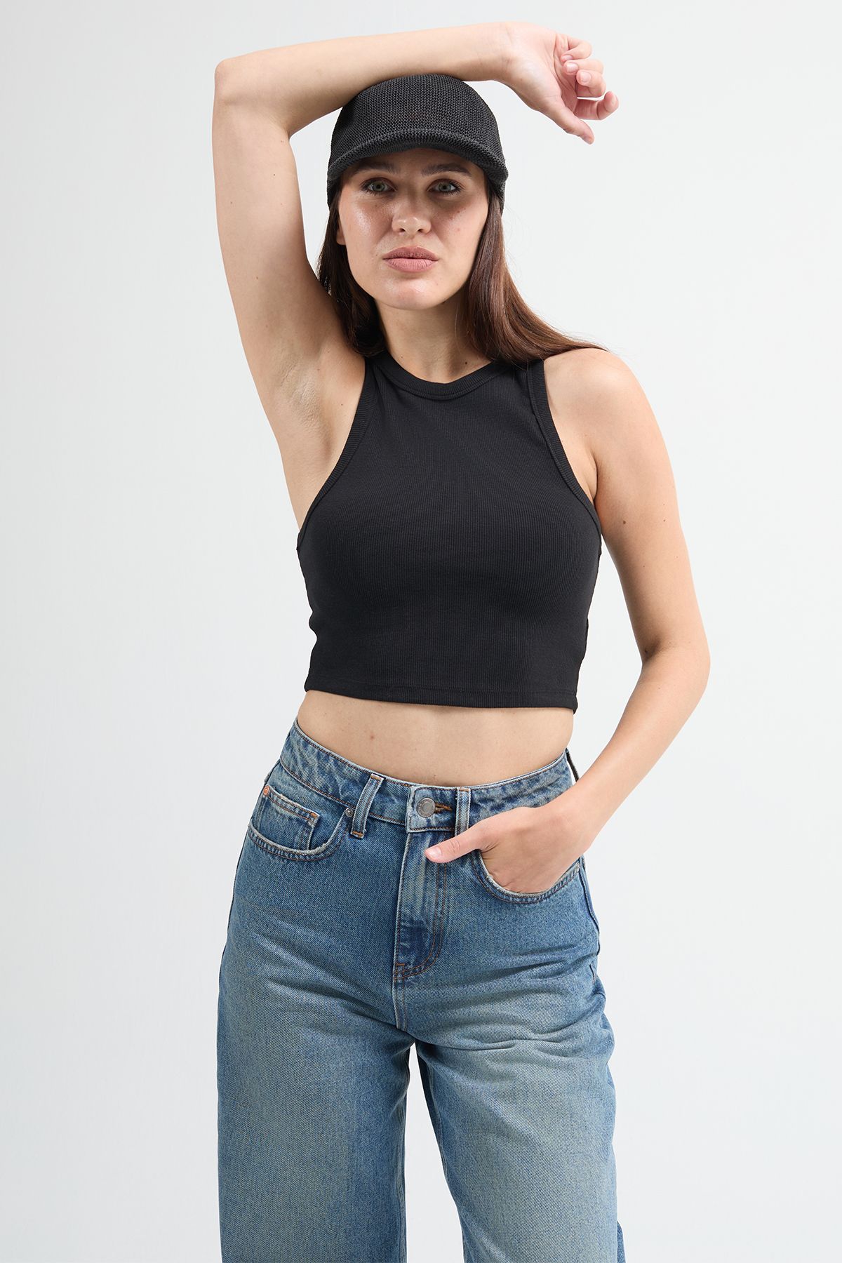 JUD Cultivo 82002 Siyah Kadın Basic Crop Atlet