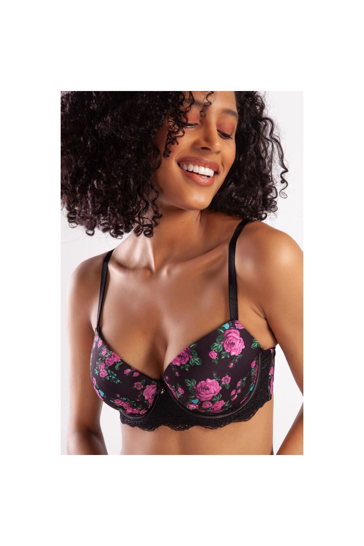 Marsilyan Golshan Gardenia Big size Plunge Bra, Siyah Konforlu ve Şık Sütyen