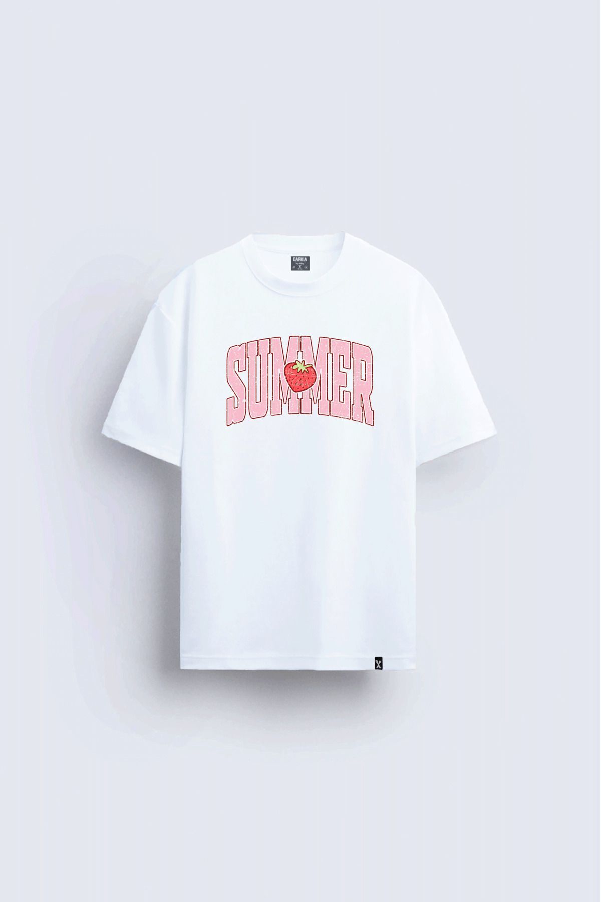 sielta Summer Yaz Baskılı Unisex Kadın Erkek Bisiklet Yaka T-shirt Tişört