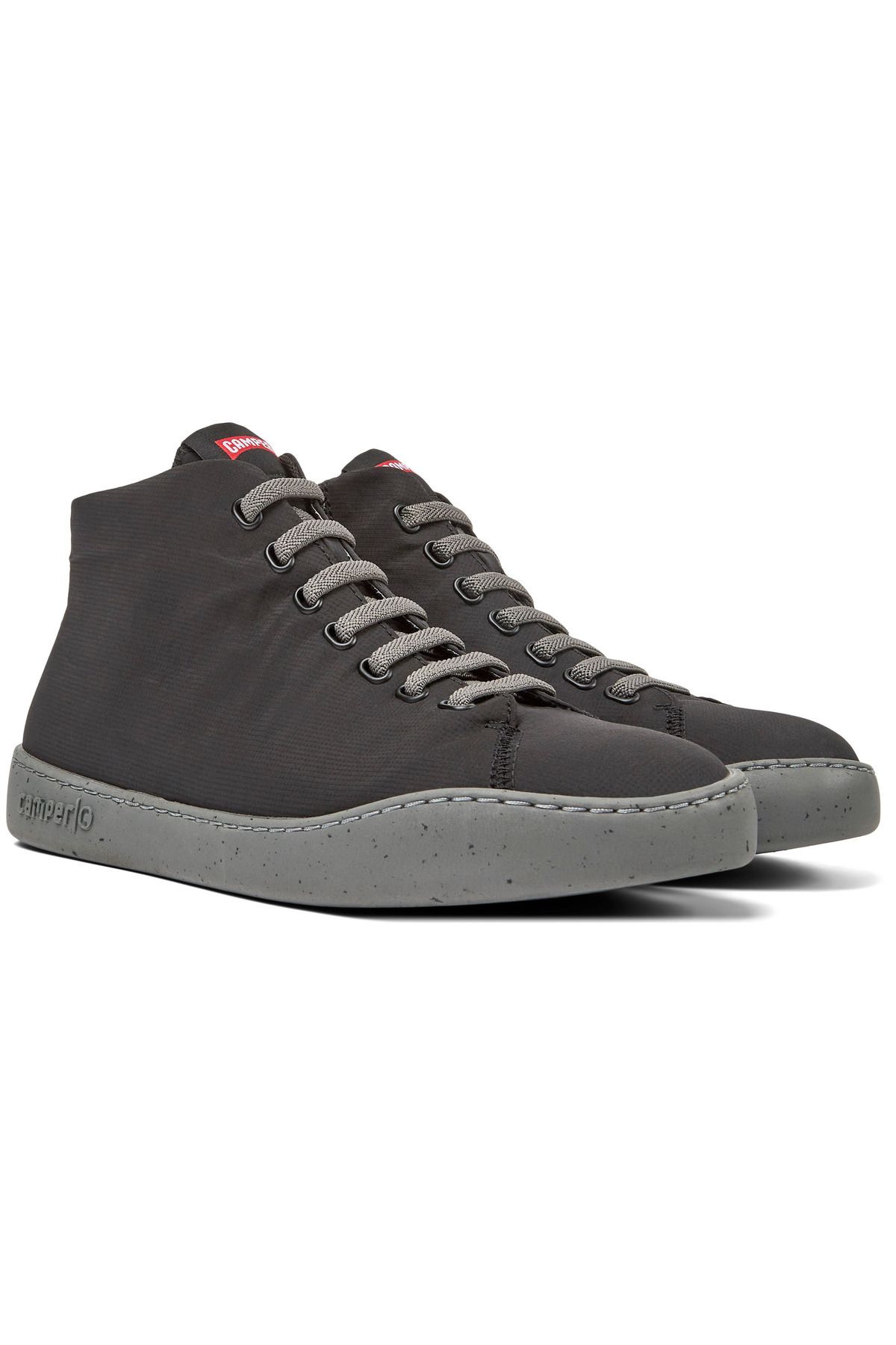 CAMPER-Men's Black Hook And Loop Sneaker Boots with Zipper - PeuTouring 1