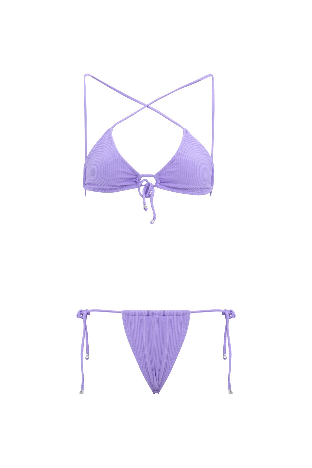 eva clothing Kadın Mor Bikini Takımı