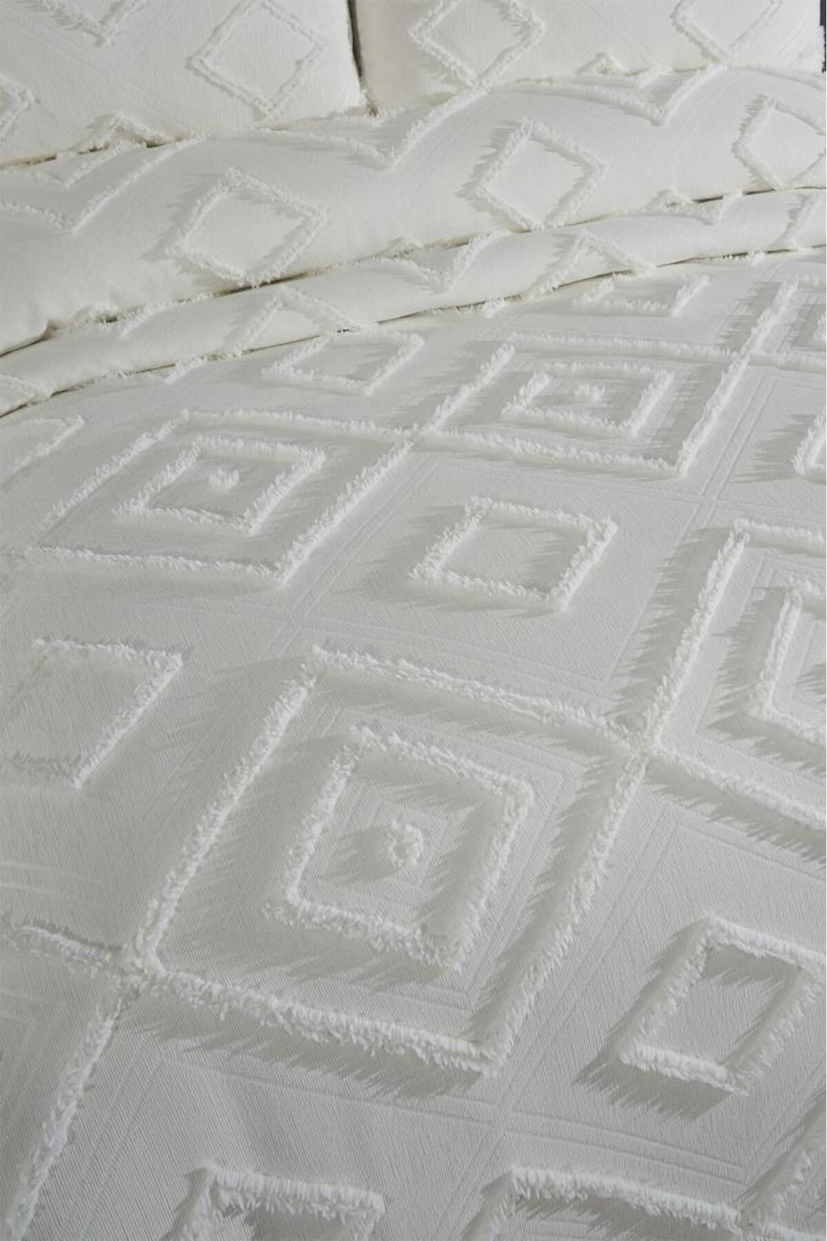 Çeyiz Diyarı-Dowry Land Samira 3 Piece Double Pique Set Cream 3