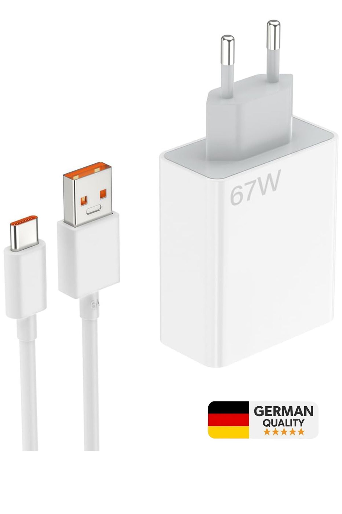 PASACO 67w Turbo Tüm Telefonlarla Uyumlu Şarj Aleti Şarj Cihazı Kablo Adaptör Set Hızlı Şarj