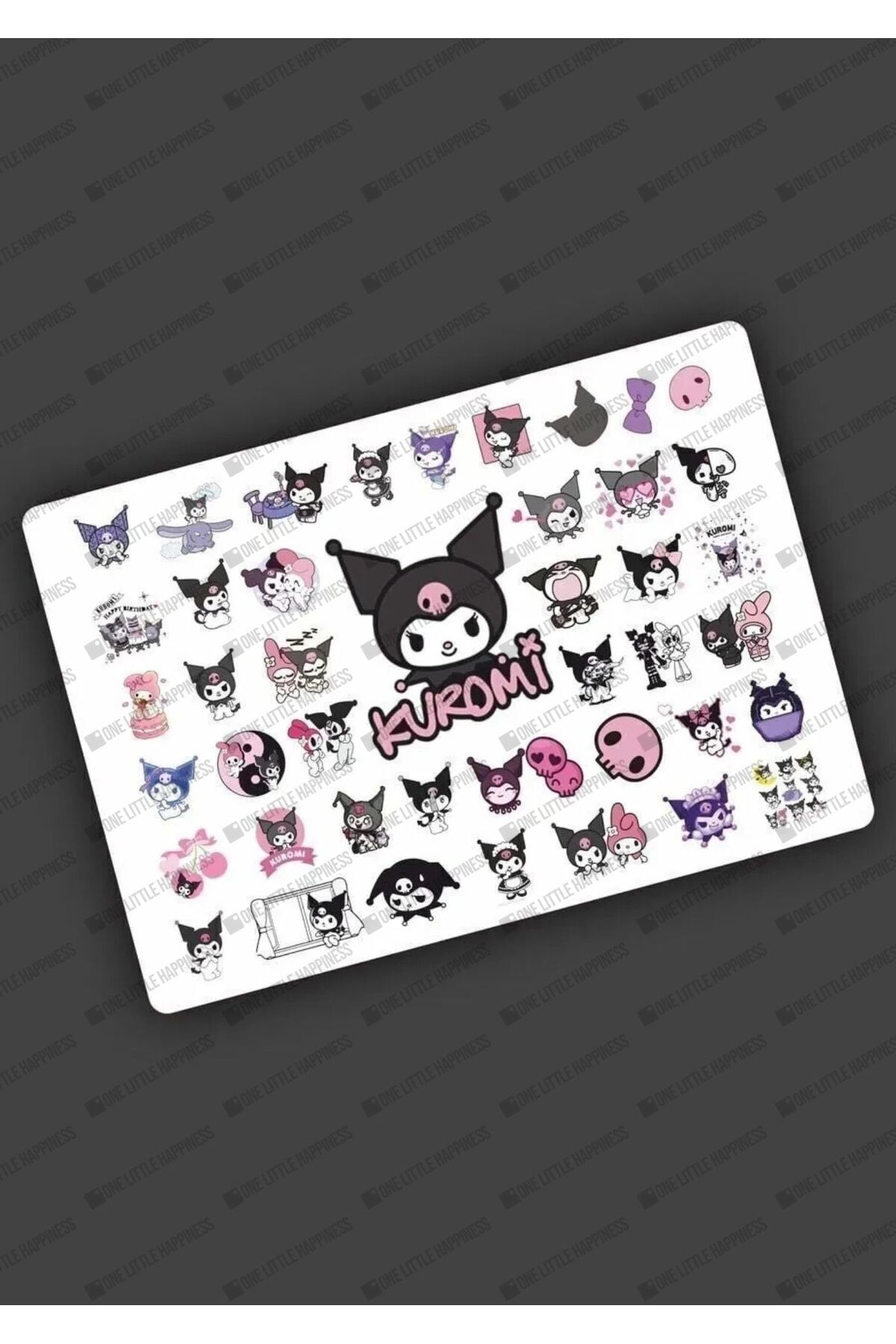 One Little Happiness Kuromi Sticker Etiket Tek Sayfa 43 Adet Etiket ( Planlayıcı Bullet Journal Için Uygundur.)