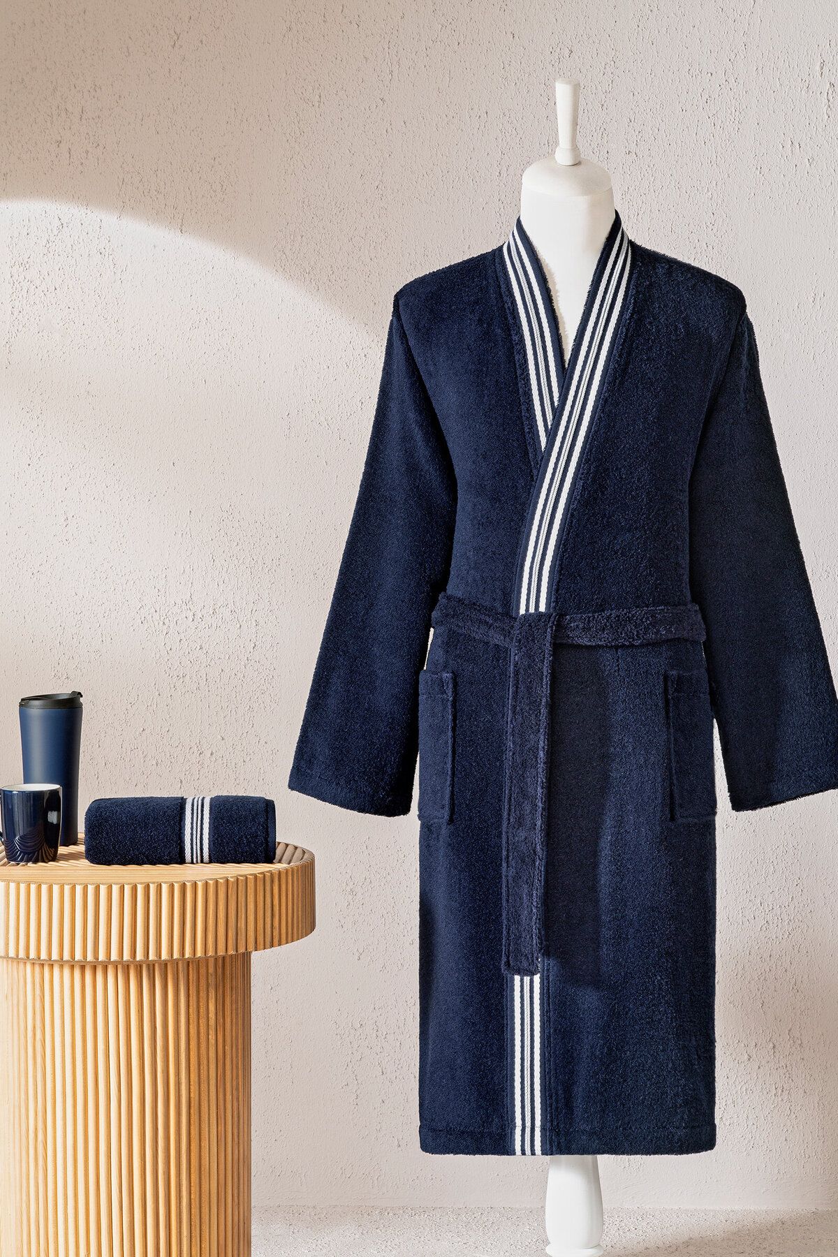 Özdilek Özdilek Wonder Maskülen Kimono Bornoz Baba Seti