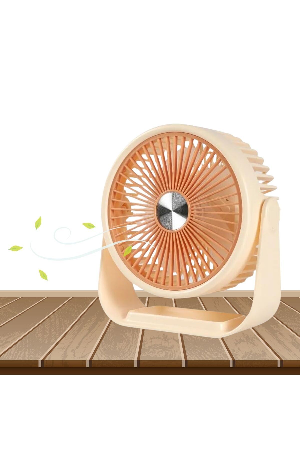 EXENAR Portatif Masaüstü Şarjlı 360° Dönen Vantilatör Mini Fan Şarjlı Soğutucu 3 Kademe 1200 mAh Klima