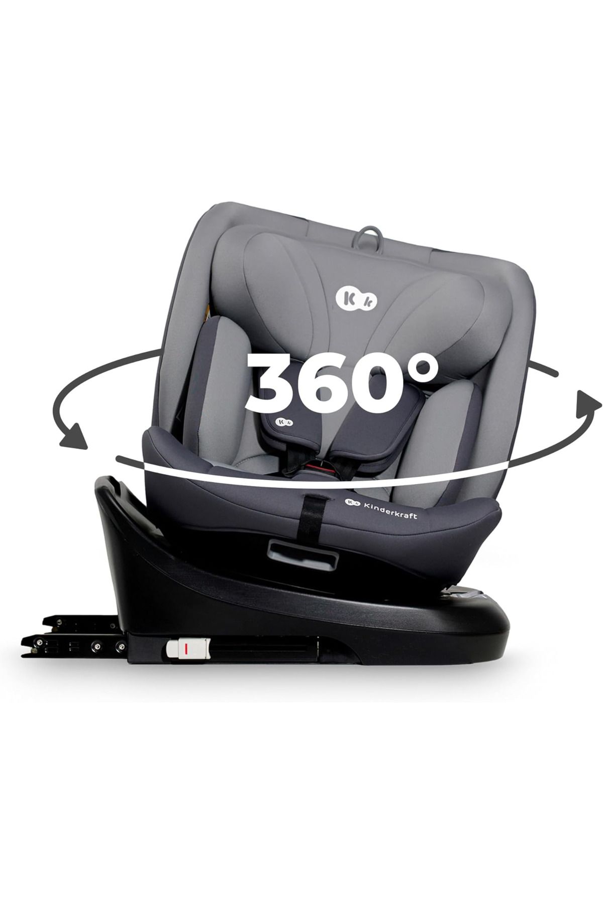 Kinderkraft I-Grow 360° Dönebilen Oto Koltuğu, 40–150 cm, 0–36 kg, ISOFIX, RWF/FWF