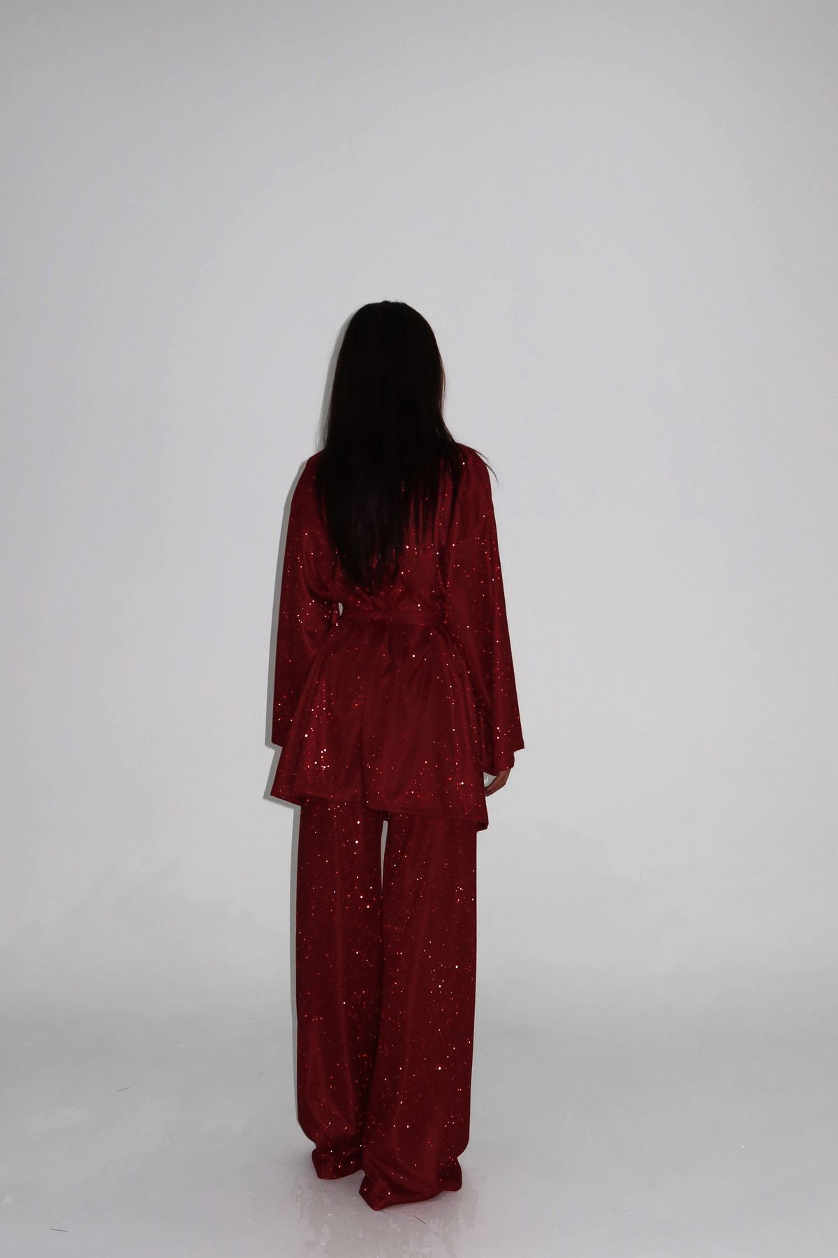 Gülşah Evecen Tesettür Simli Kimono ( SİMLİ KUMAŞ SİM DÖKME YAPAR )