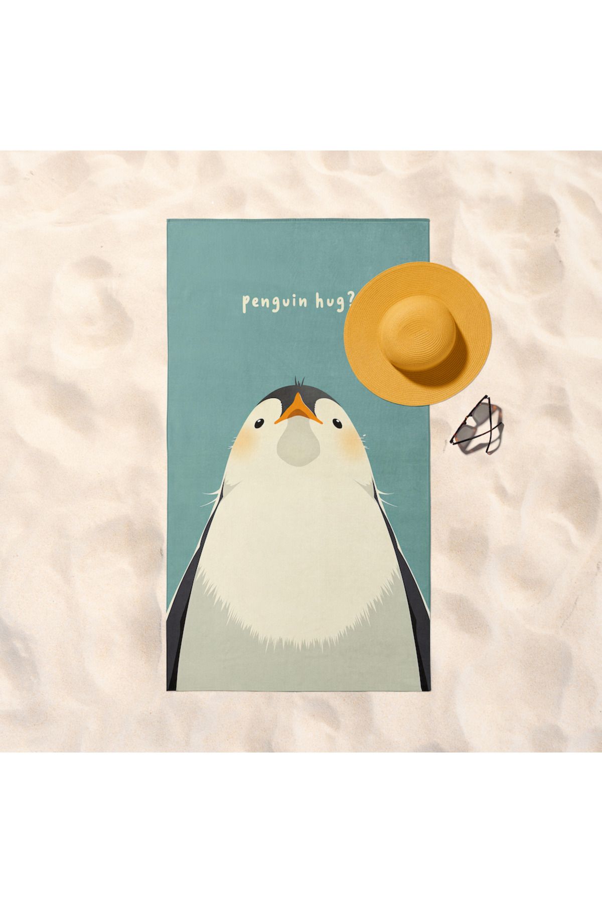 The Lucid Lab Penguin Hug Plaj Havlusu - Microfiber