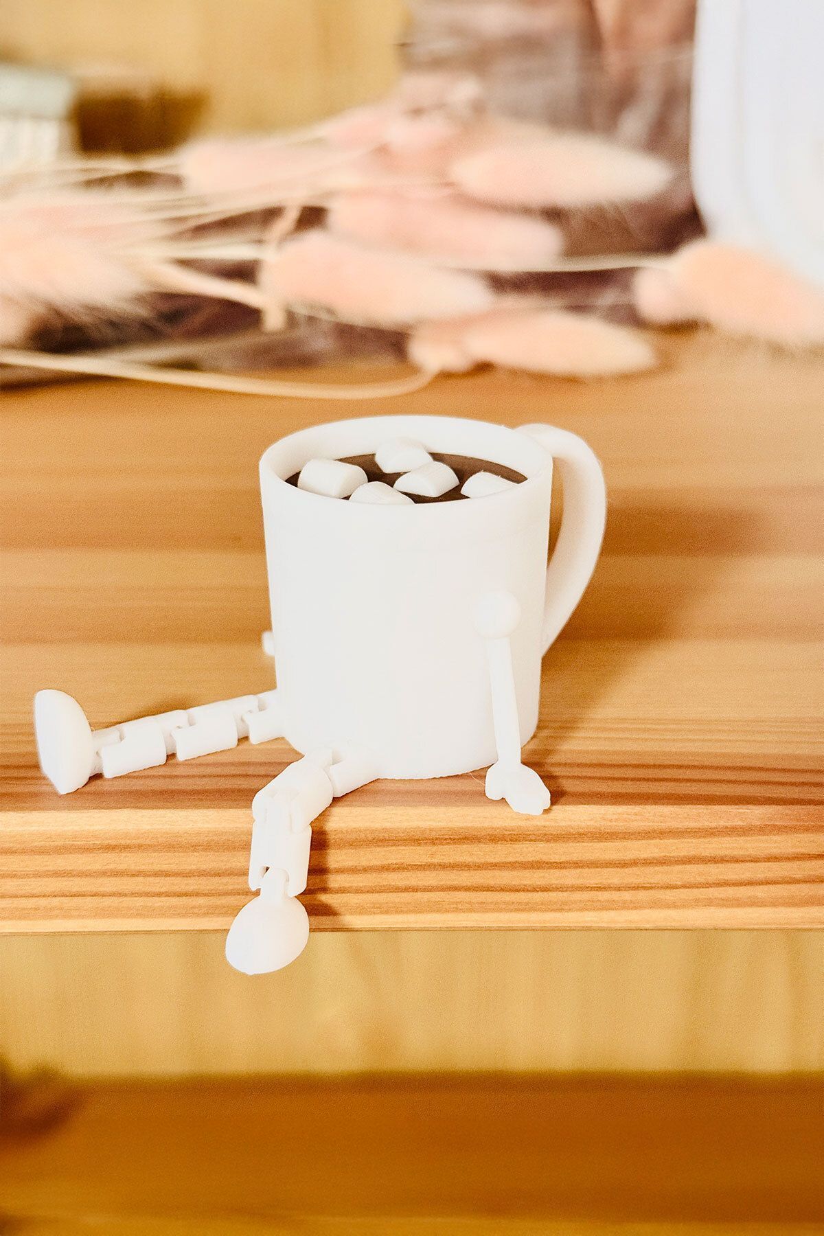 SerenityHaven Mini Marshmallowlu Sıcak Çikolata Figürü - Dekoratif Obje