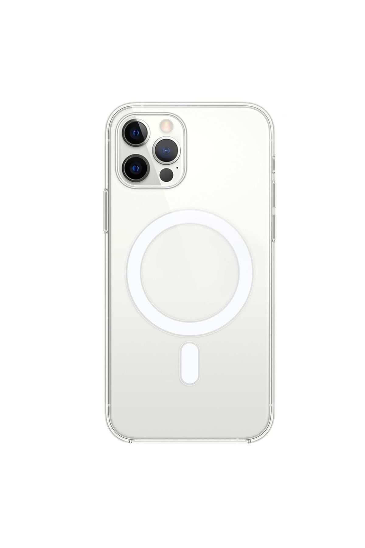 Gpack iPhone 12 Pro Max uyumlu Kılıf M-Safe Kablosuz Şarj Özellikli MPL Sert Mika Şeffaf