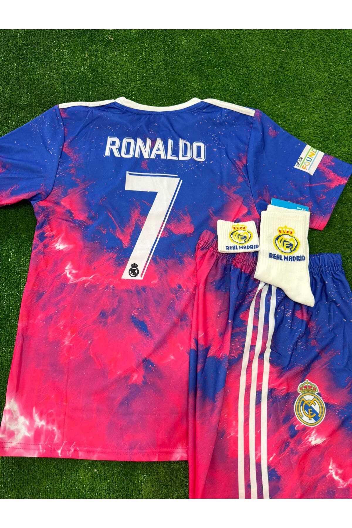 Atlas Global REAL MA.DR.İD ÖZEL TASARIM RONALDO PEMBE DALGALI